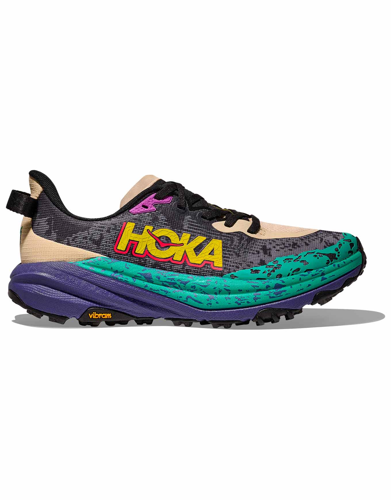 Chaussures de trail - Speedgoat 6 W Oatmeal/Mountain Iris - Taille 36 - Beige