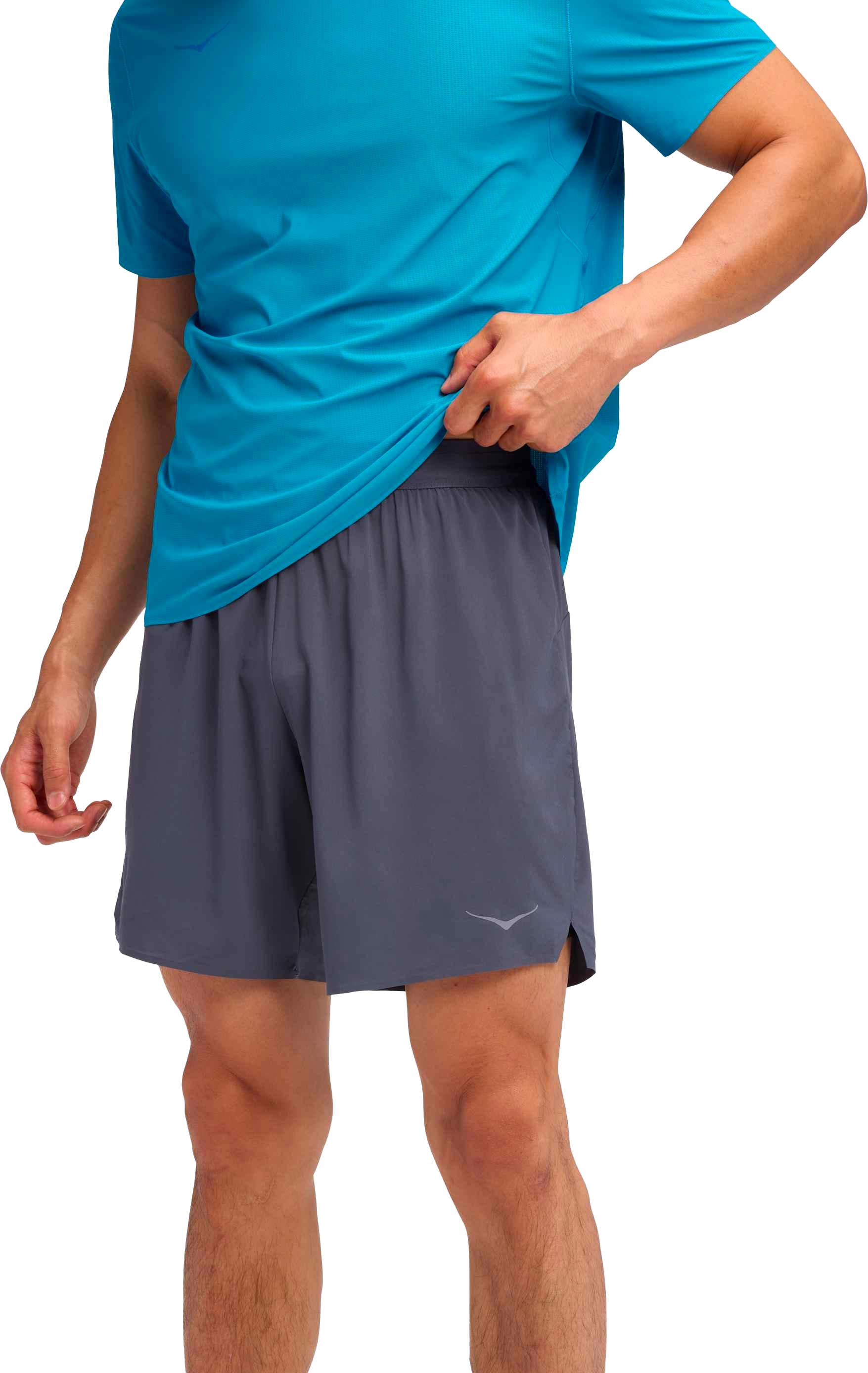 Short de trail/running - M Glide 7'' Short 2In1 Charcoal Grey - Taille S - Gris