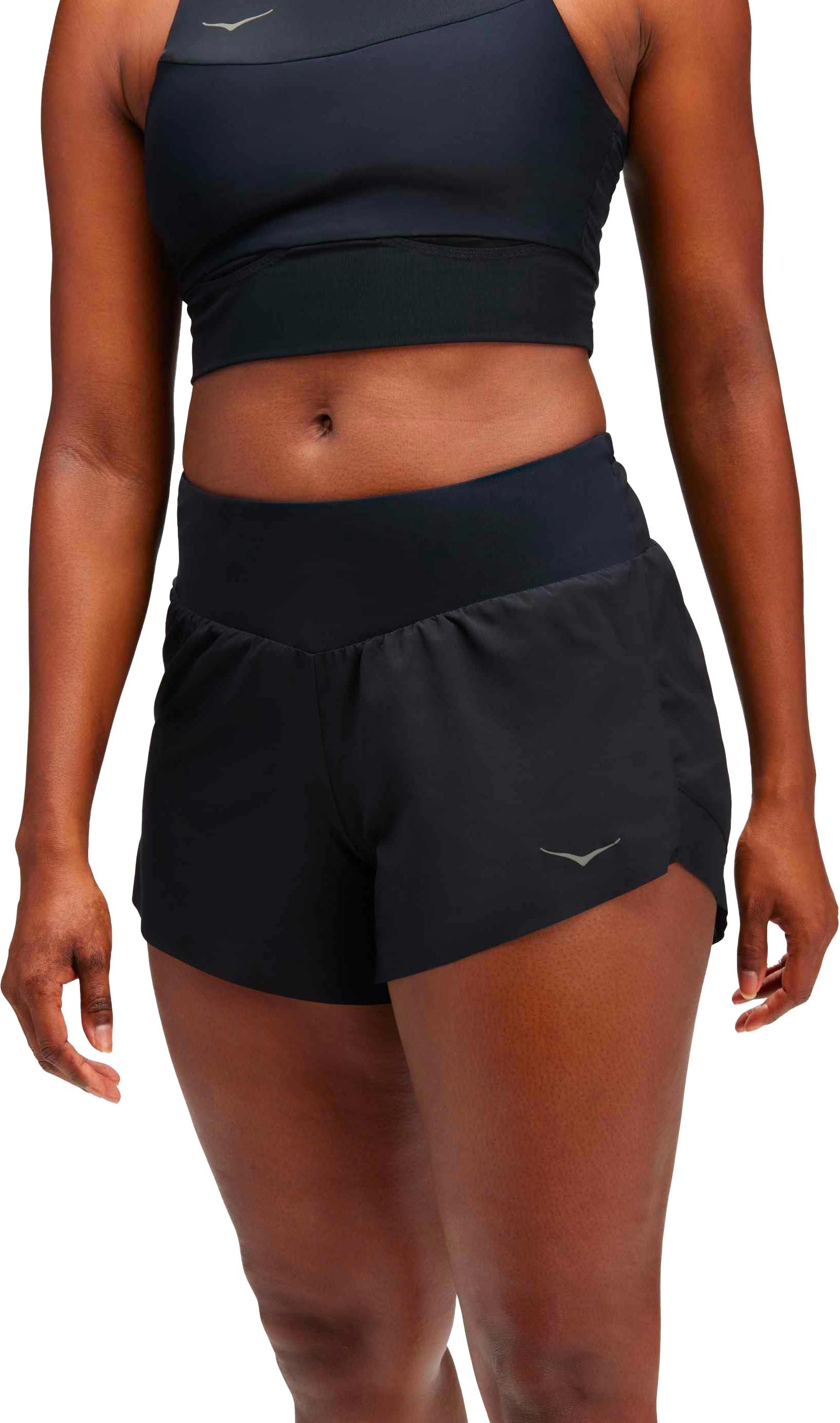 Short de trail - W Glide 4'' Short Black - Taille S - Noir