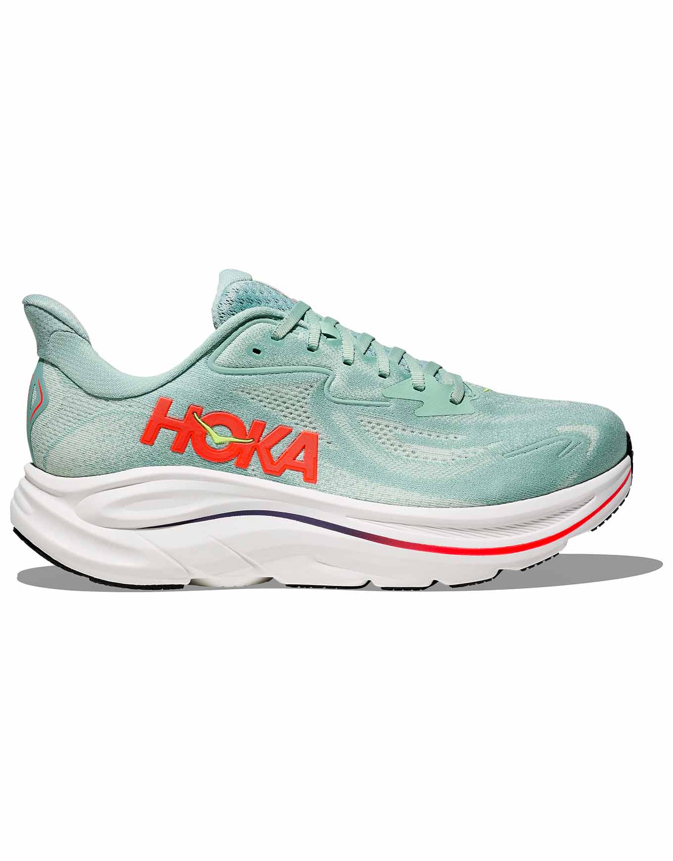 Chaussures de running - Clifton 10 M Sage/Neon Flame - Taille 44 2/3 - Vert