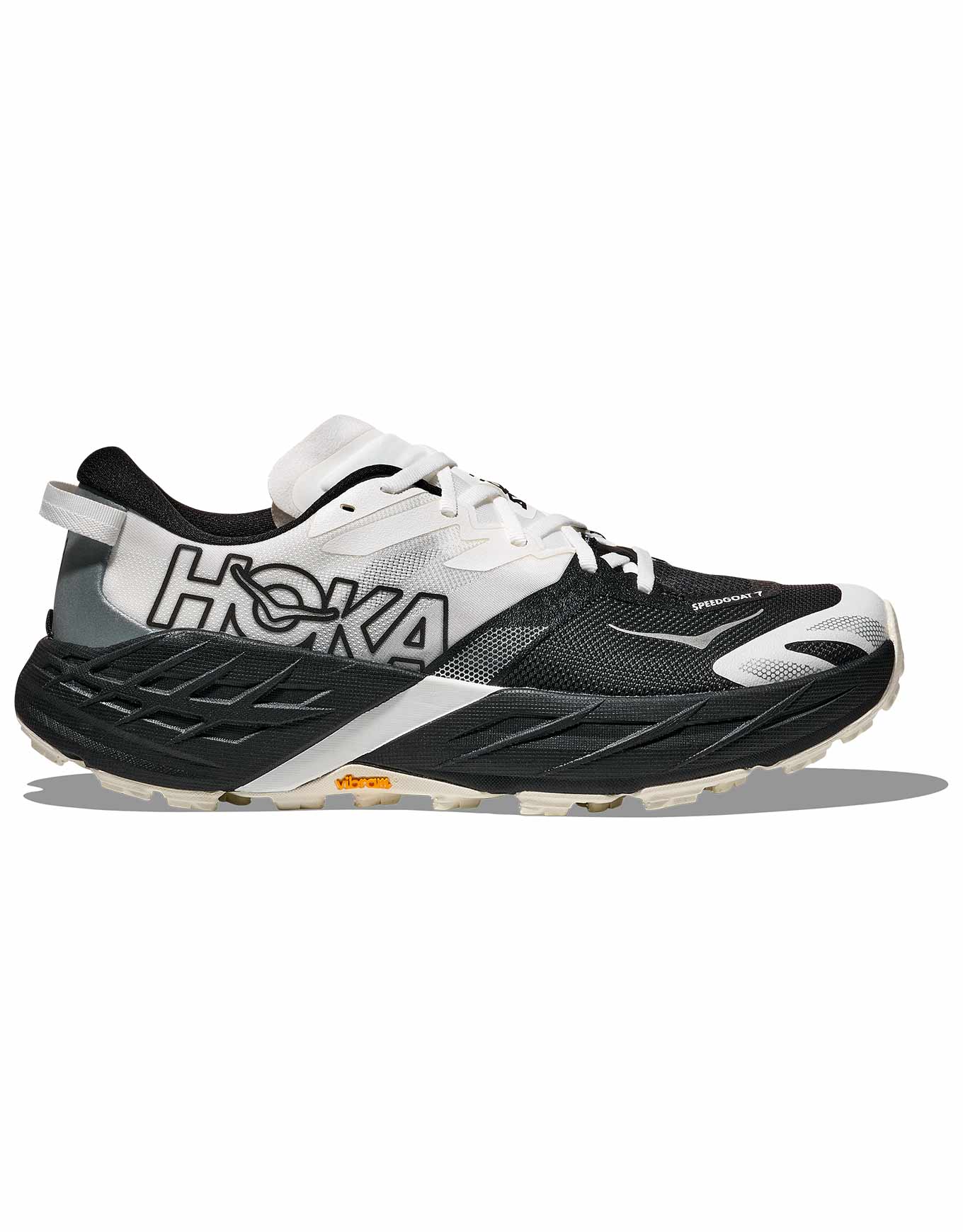 Chaussures de trail - Speedgoat 7 Wide M Black/White - Taille 42 2/3 - Noir