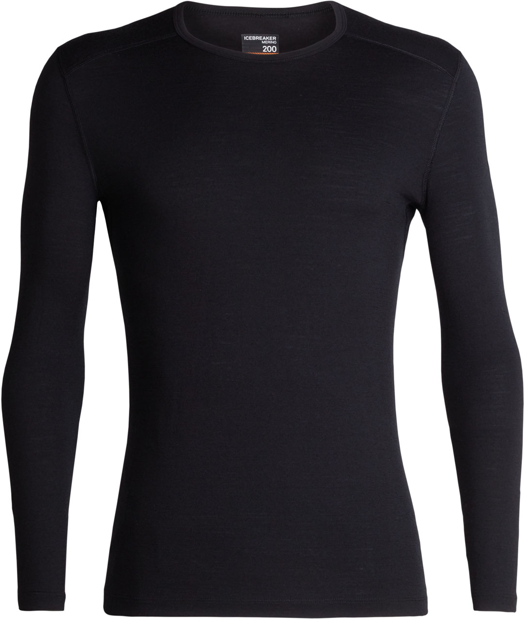 Sous-vêtement en laine de mérinos - M Merino 200 Oasis LS Crewe Black en Laine - Taille L - Noir