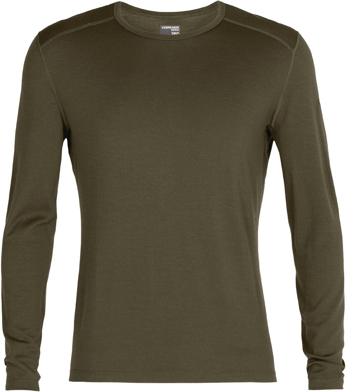 Sous-vêtement en laine de mérinos - M Merino 260 Tech LS Crewe Loden en Laine - Taille S - Kaki