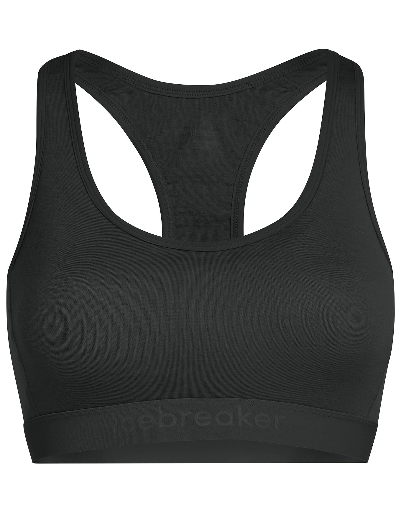Brassière respirante - W Merino Blend 125 ZoneKnit Racerback Bra Black en Laine - Taille M - Noir