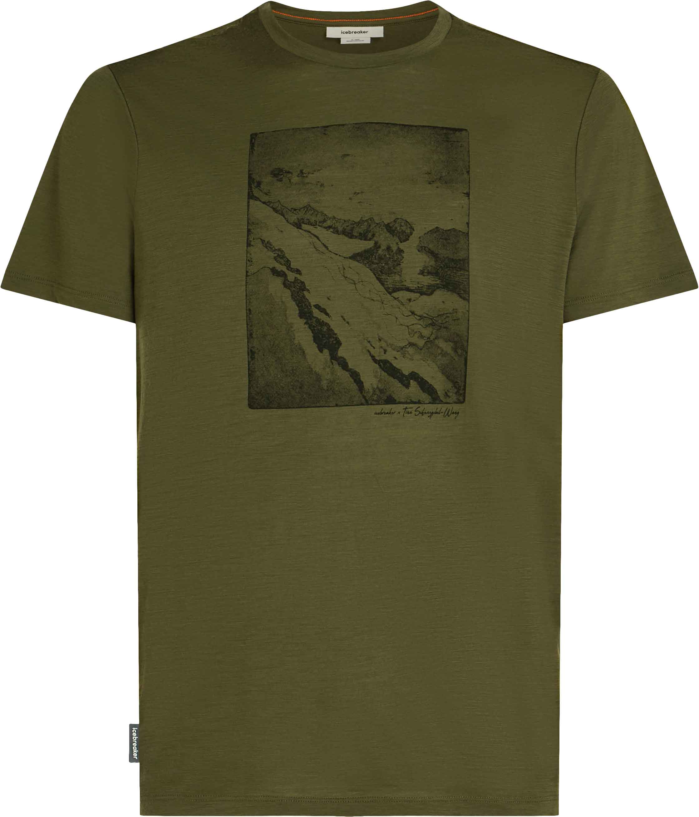 T-shirt en laine de mérinos - M Merino 150 Tech Lite SS Tee Summit Loden en Laine - Taille M - Kaki