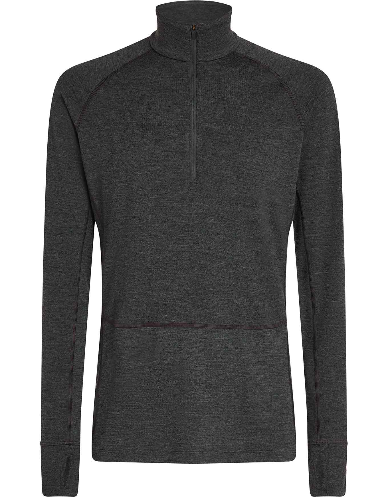 Unterwäsche aus Merinowolle M Merino 260 ZoneKnit LS Half Zip Jet Heather für Herren aus Wolle Größe L Grau