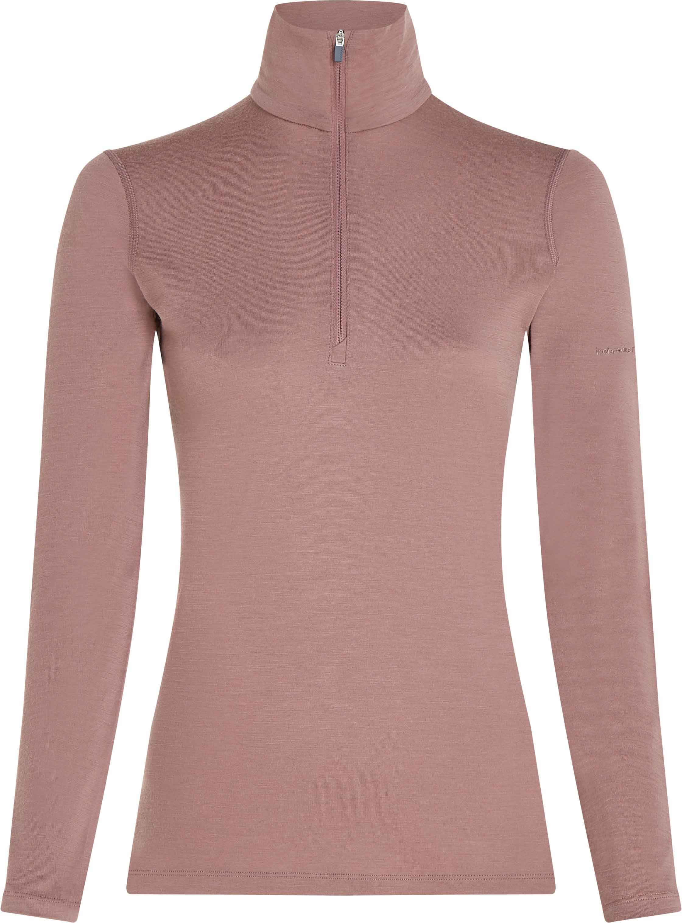 Unterwäsche aus Merinowolle W Merino 200 Oasis LS Half Zip Summit für Damen aus Wolle Größe L Braun