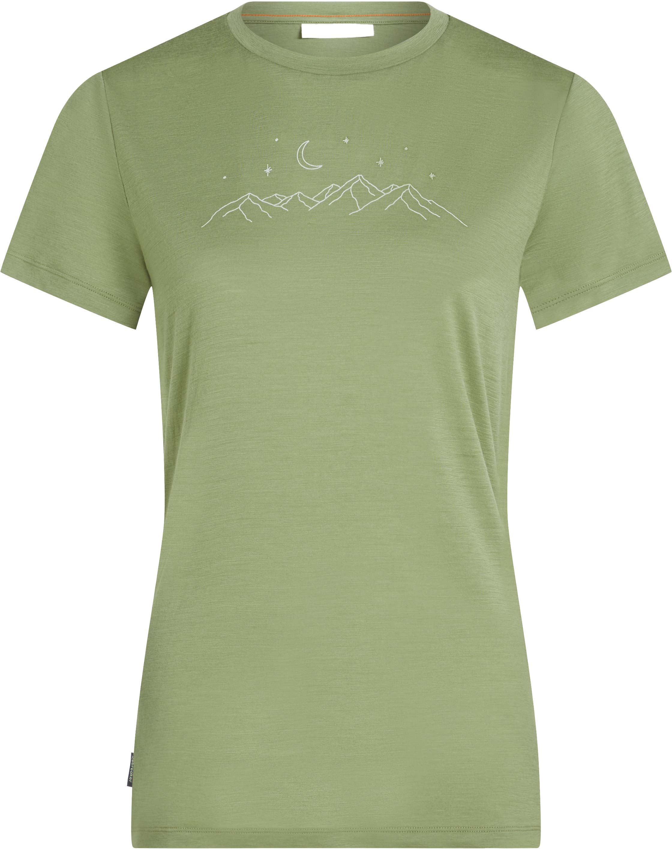 T-shirt de randonnée en laine de mérinos léger - W Merino 150 Tech Lite SS Tee Sparkling Stars Lichen en Laine - Taille XS