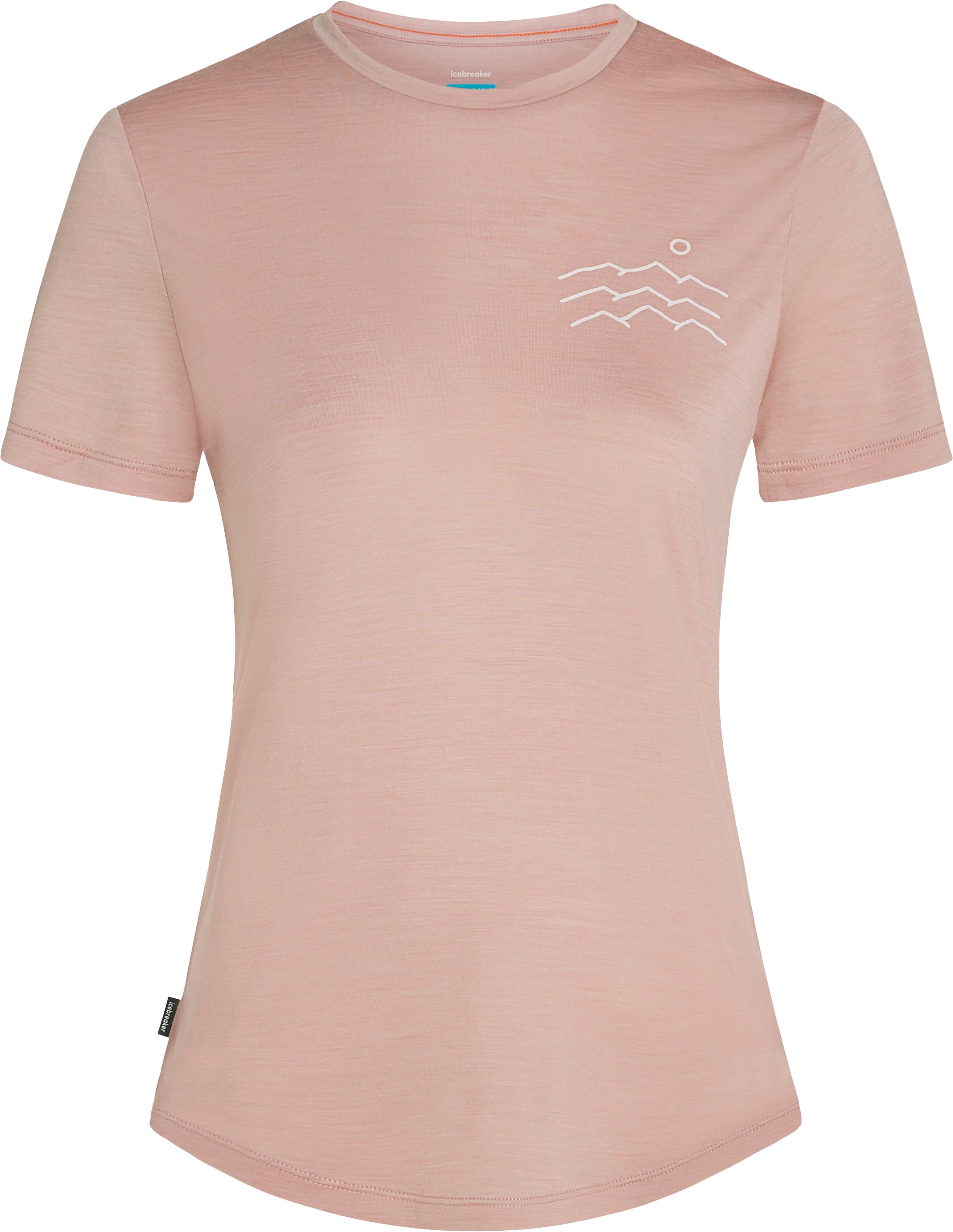 T-shirt de randonnée léger et respirant - W Merino Blend 125 Cool-Lite Sphere SS Tee Acrss the Pks Pink Qrtz en Laine - Taille