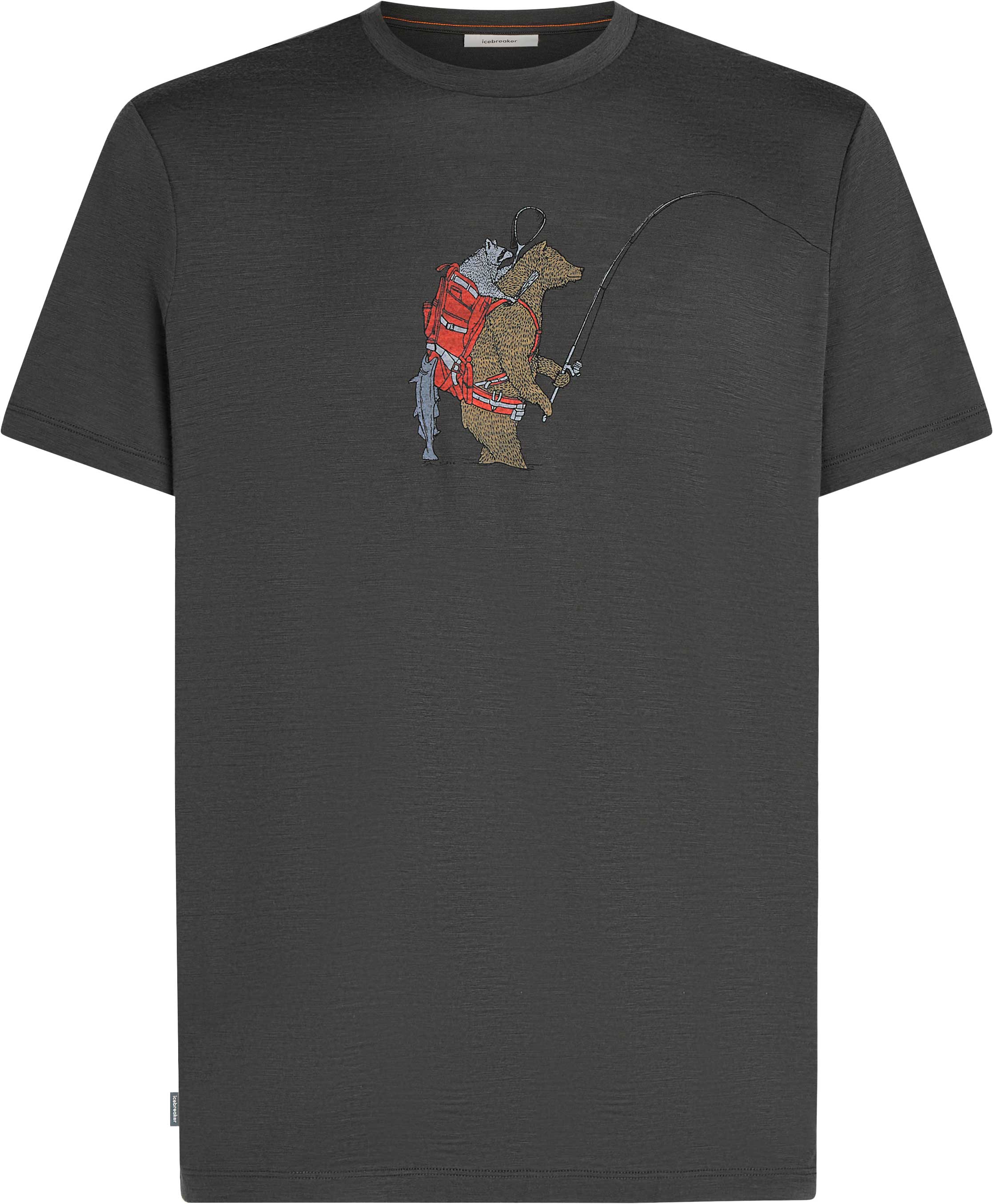 T-shirt de randonnée en laine de mérinos légère et technique - M Merino 150 Tech Lite SS Tee Bear Catch Obsidian en Laine