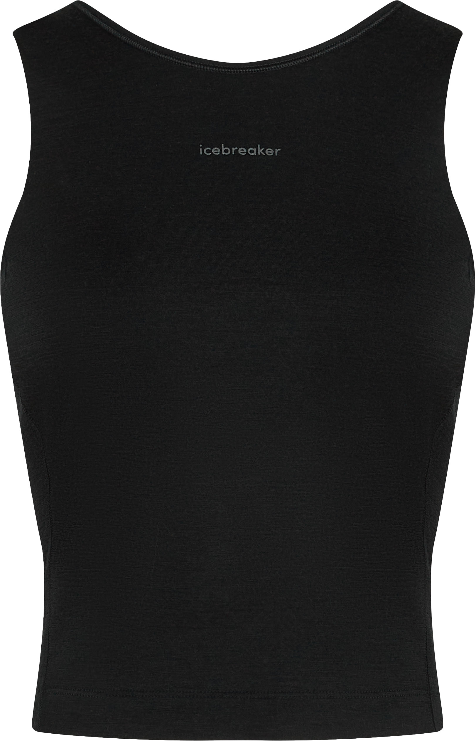 Brassière en laine de mérinos - W Merino 150 Active Cropped Bra-Tank Black en Laine - Taille M - Noir