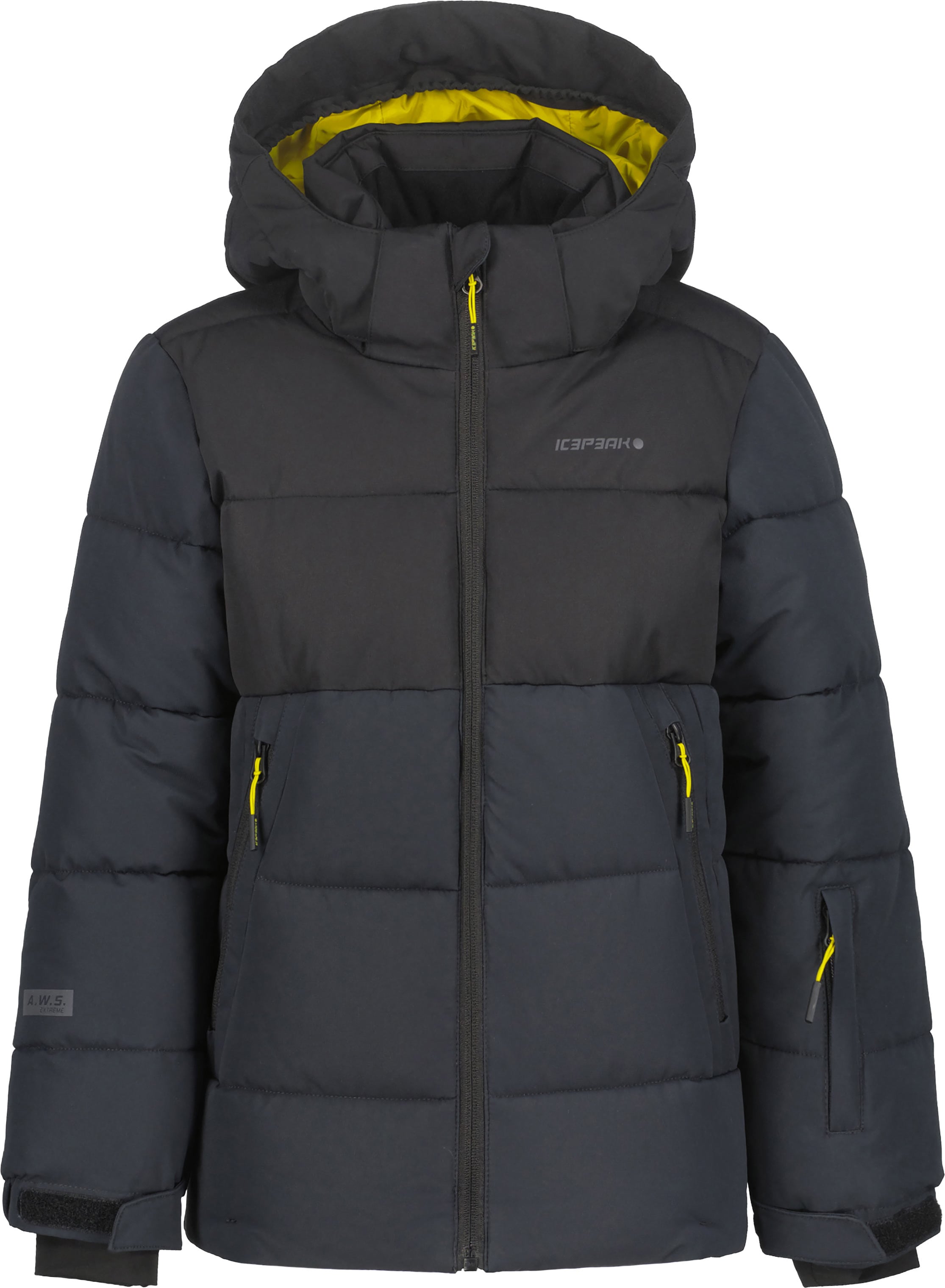 Stepp- Und Daundenjacken Ski /Snowboard Louin Jr Anthracite Kindergröße 140 cm schwarz