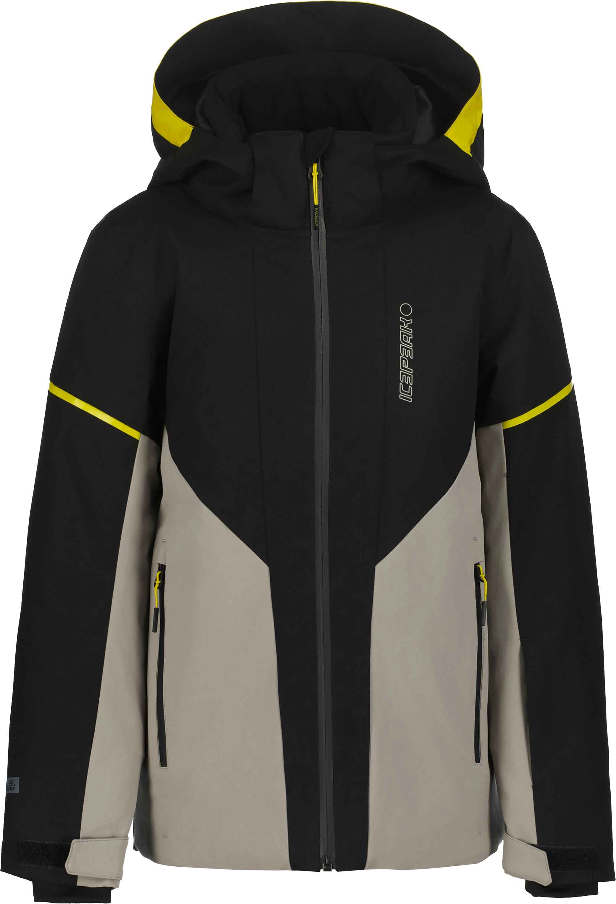 Stretch Ski /Snowboard Jacke Ladd Jr Noir Kindergröße 140 cm schwarz
