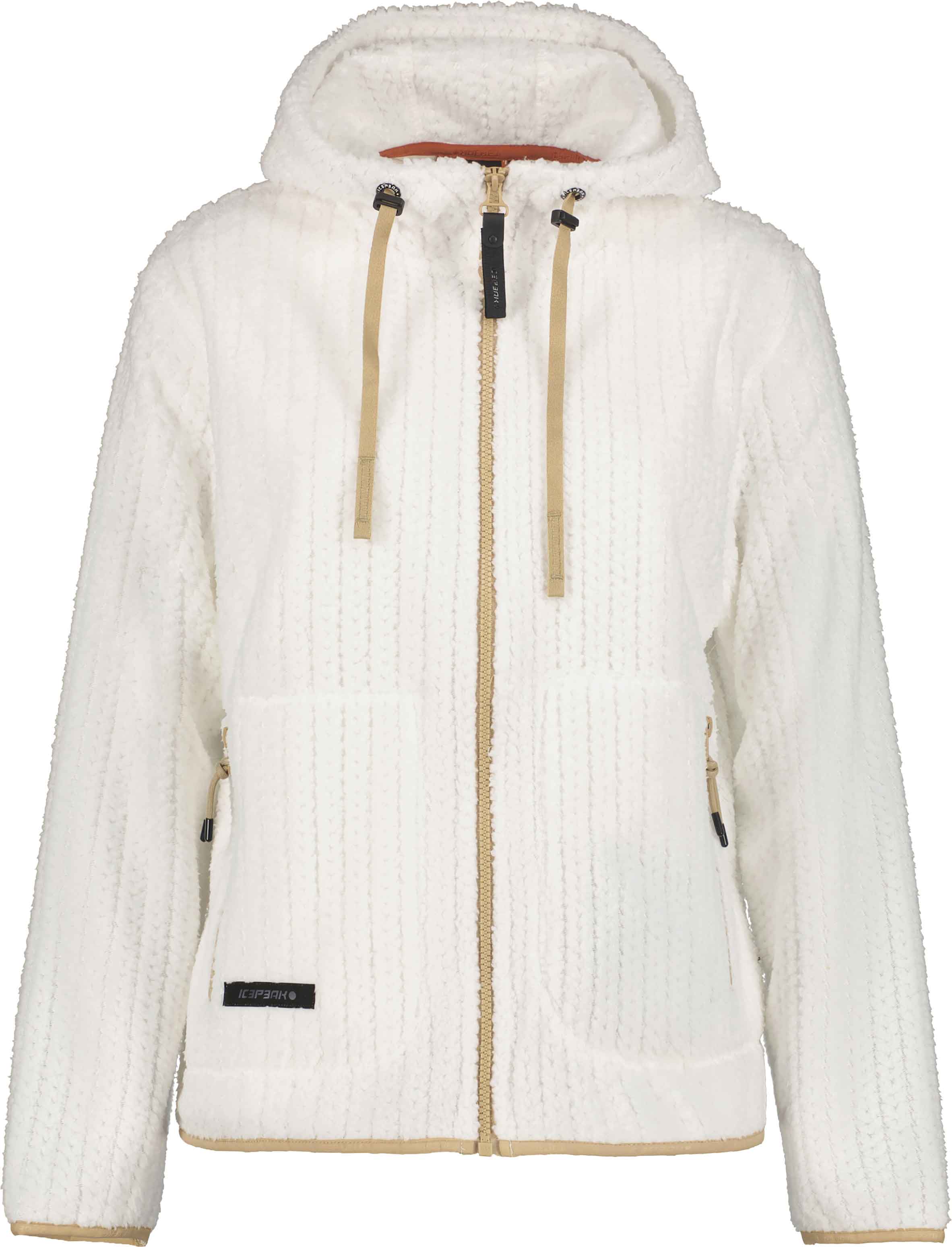 Fleece Pullover mit Reißverschluss Aalet W Blanc Casse für Damen Größe XL Weiß