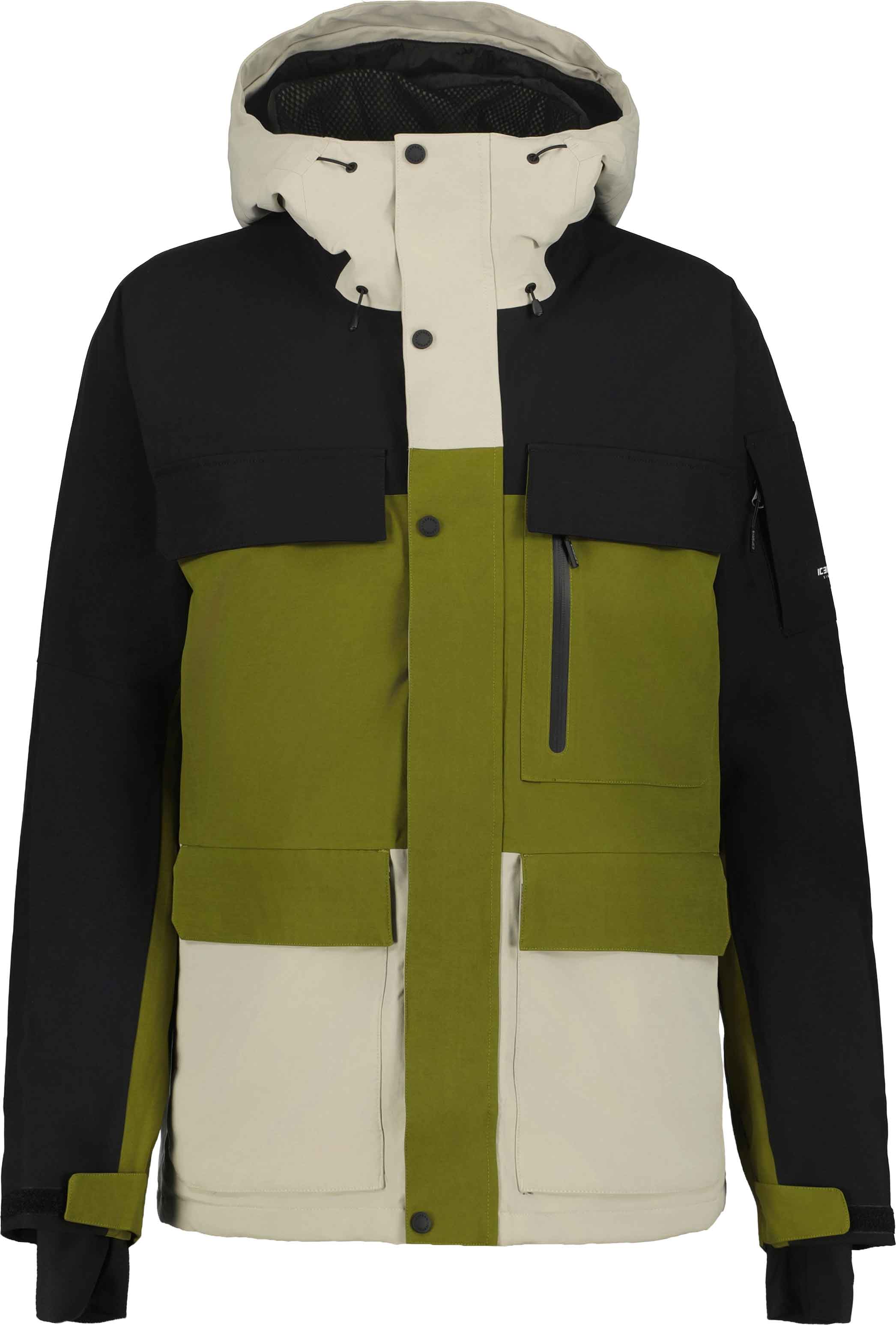 Stretch Ski /Snowboard Jacke Cale M Olive für Herren Größe 50 FI Khaki