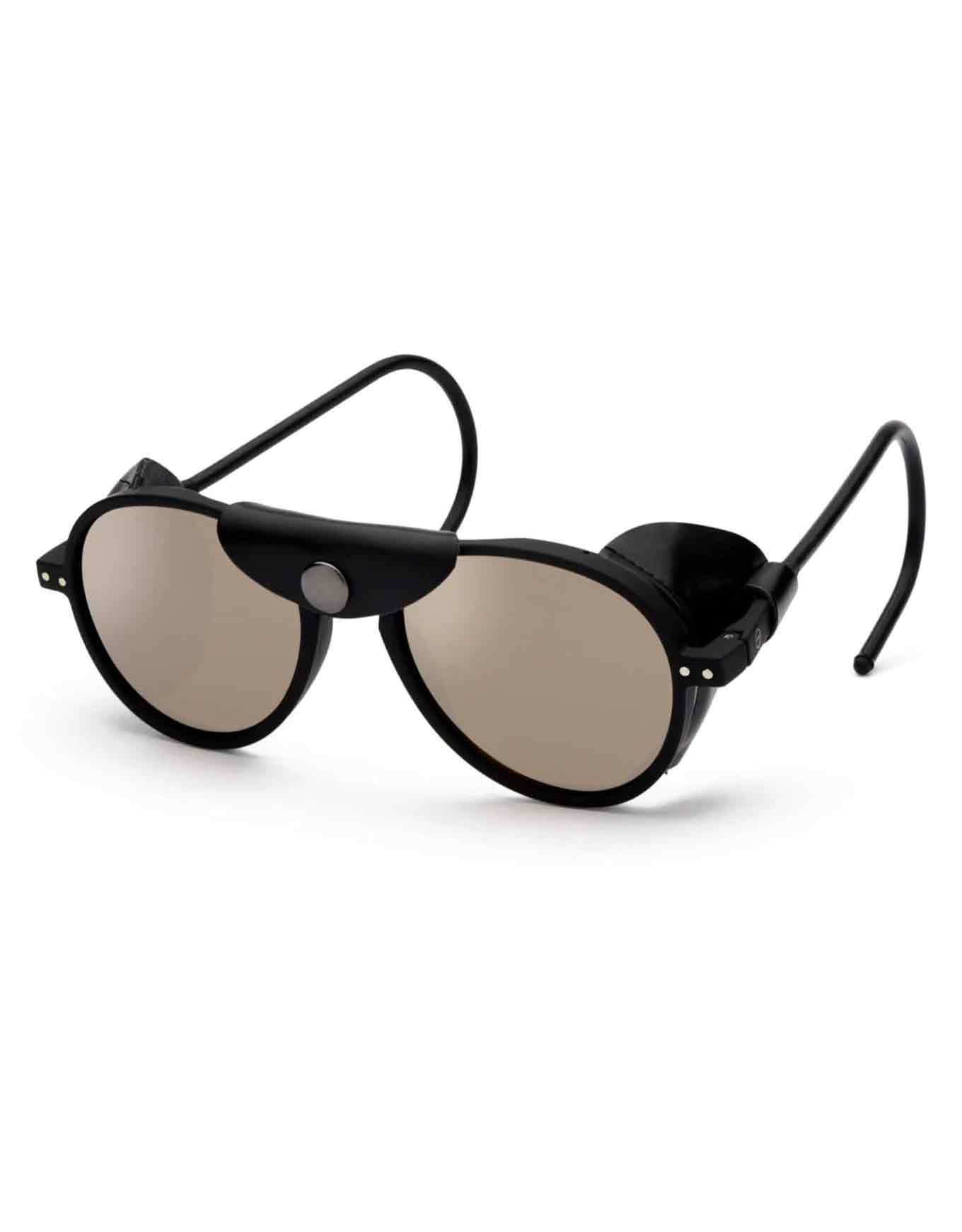 Sonnenbrille für Bergsteiger Active Cliff Pro Black aus Leder schwarz