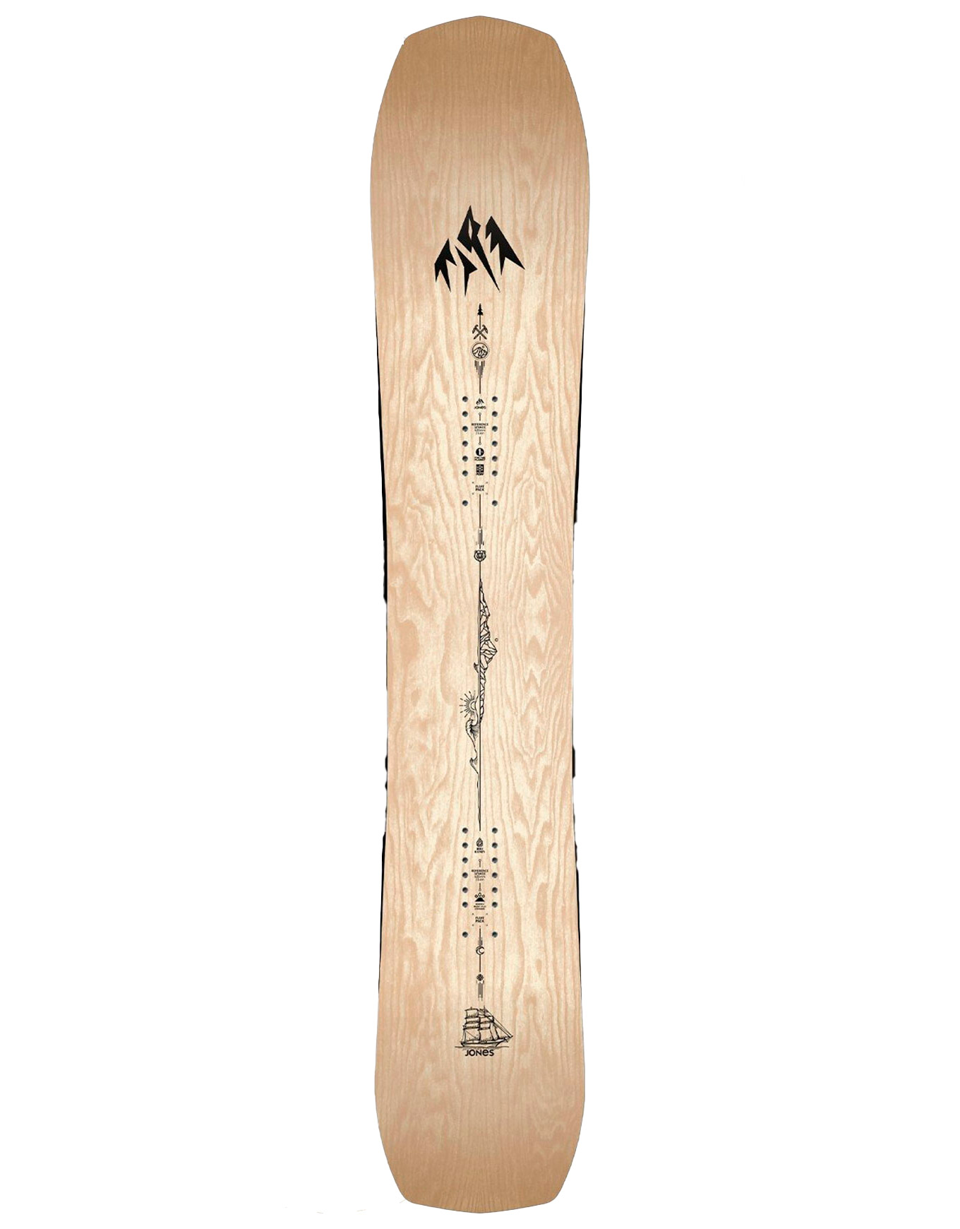 Snowboard Freeride Flagship 2026 für Herren aus Wolle Größe 172 cm Braun