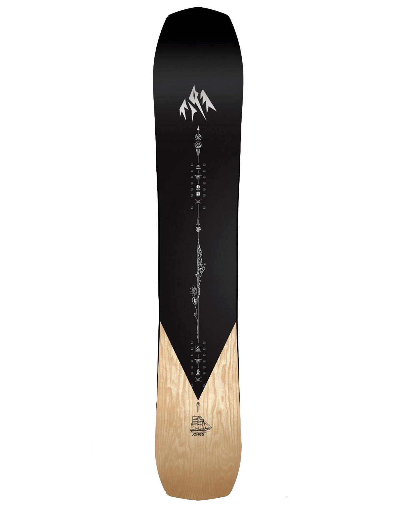 Snowboard Freeride Flagship Pro 2026 für Herren aus Wolle Größe 164 cm schwarz