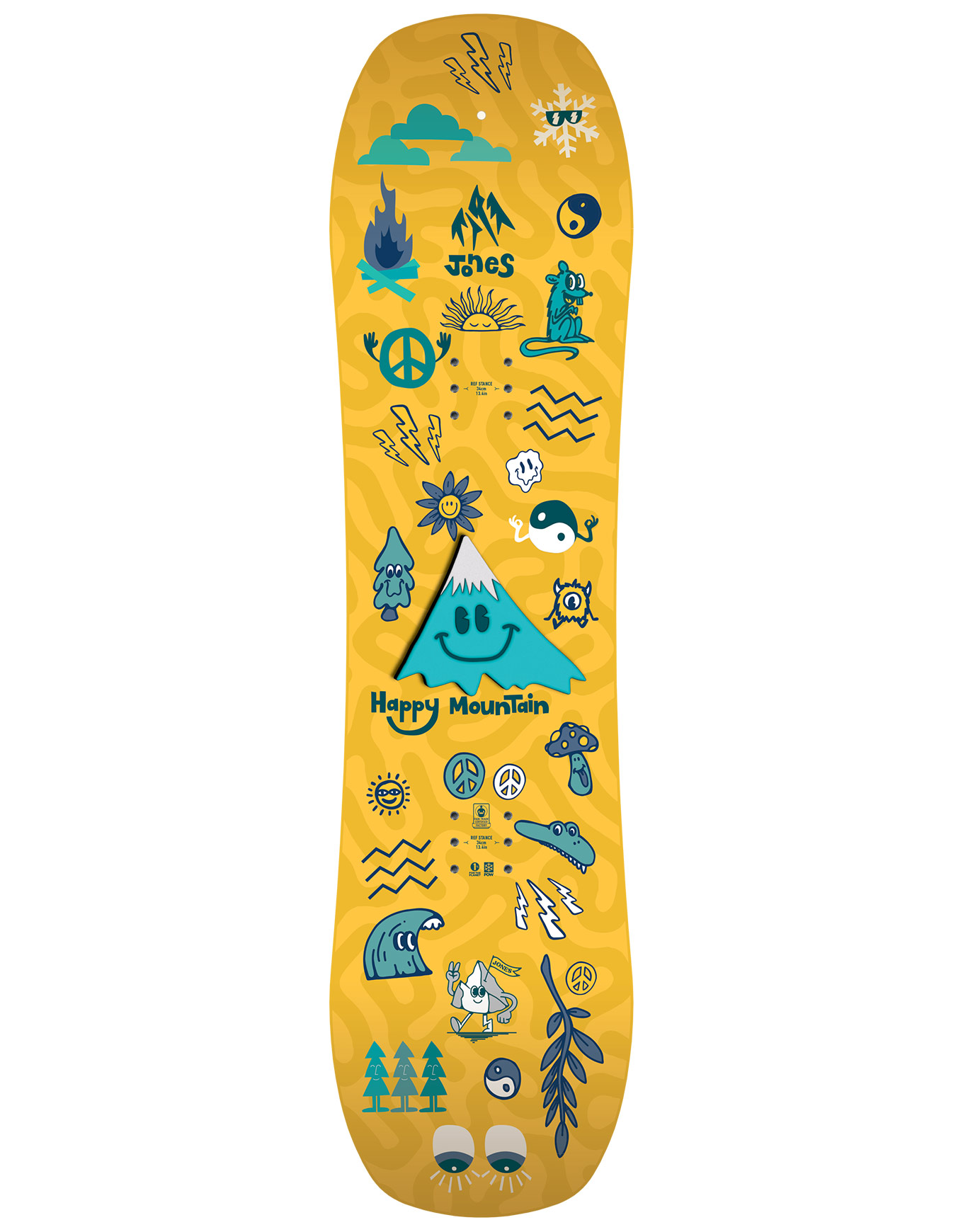 Pack / Paket / Set Kinder Snowboardsets Happy Mountain Package 2026 Kindergröße 90 cm Orange