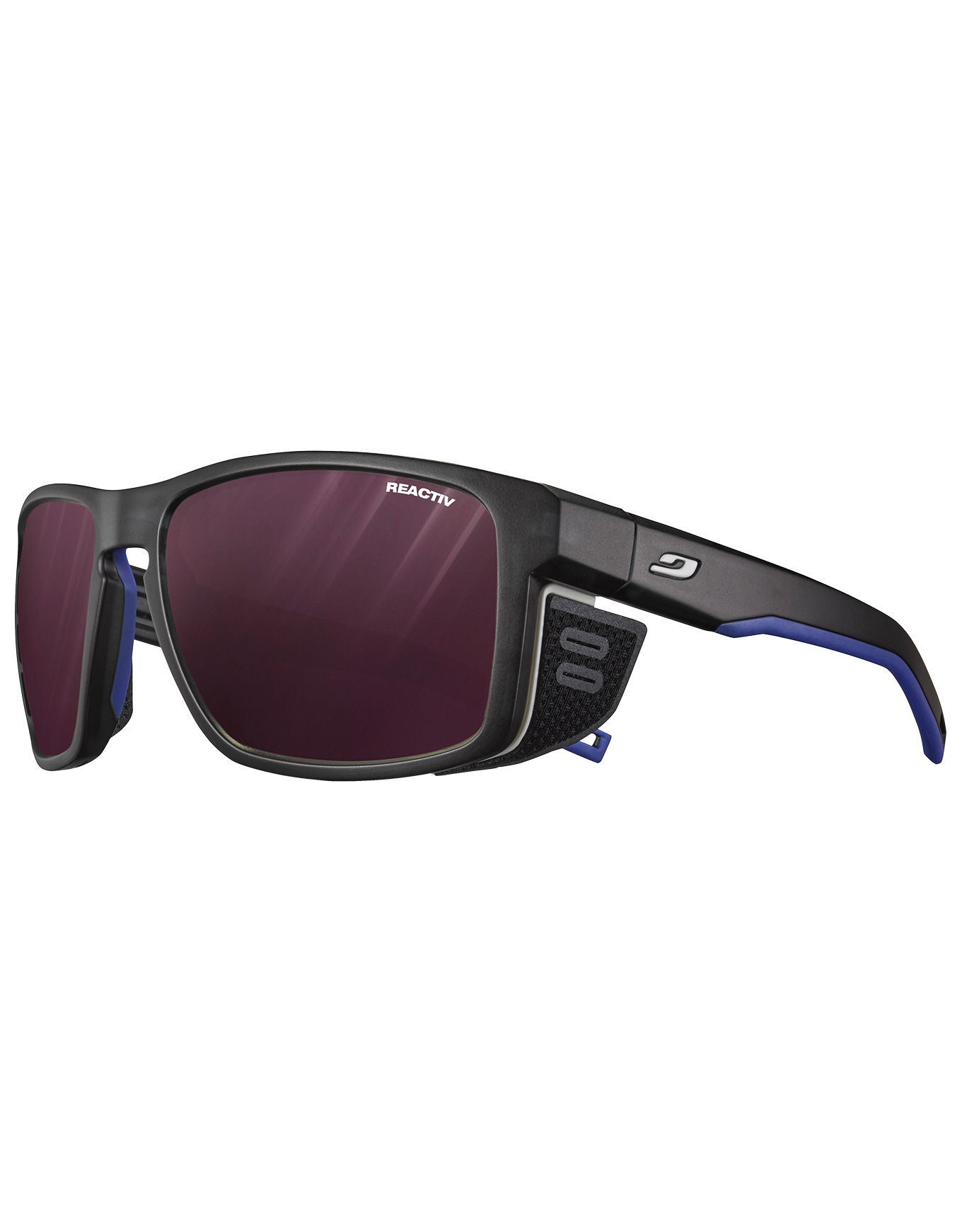 Sonnenbrille Shield Noir/Bleu Reactiv 0-4 Hight Contrast schwarz