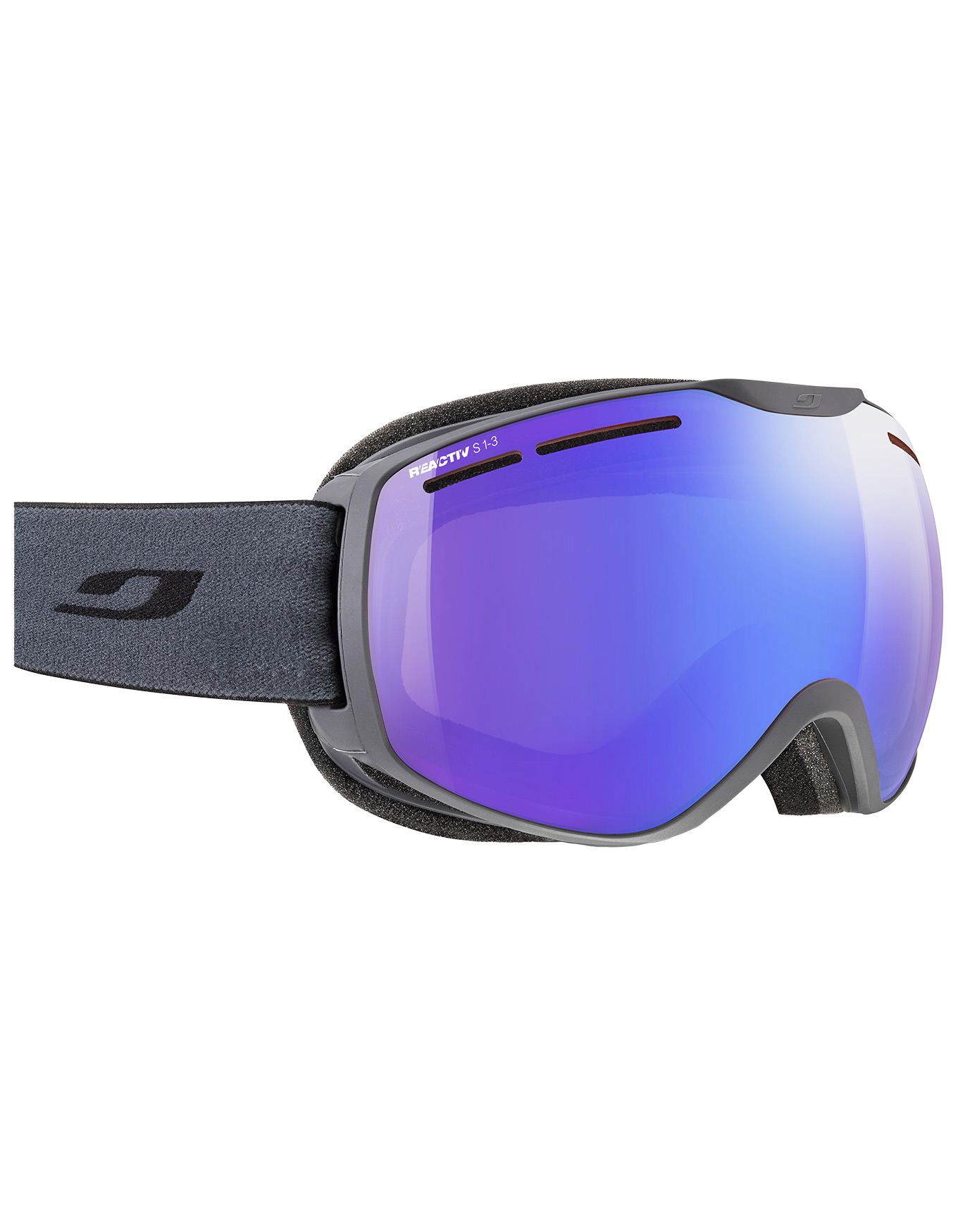 Skibrille Fusion Reactiv 1-3 HC Dark Grey Grau