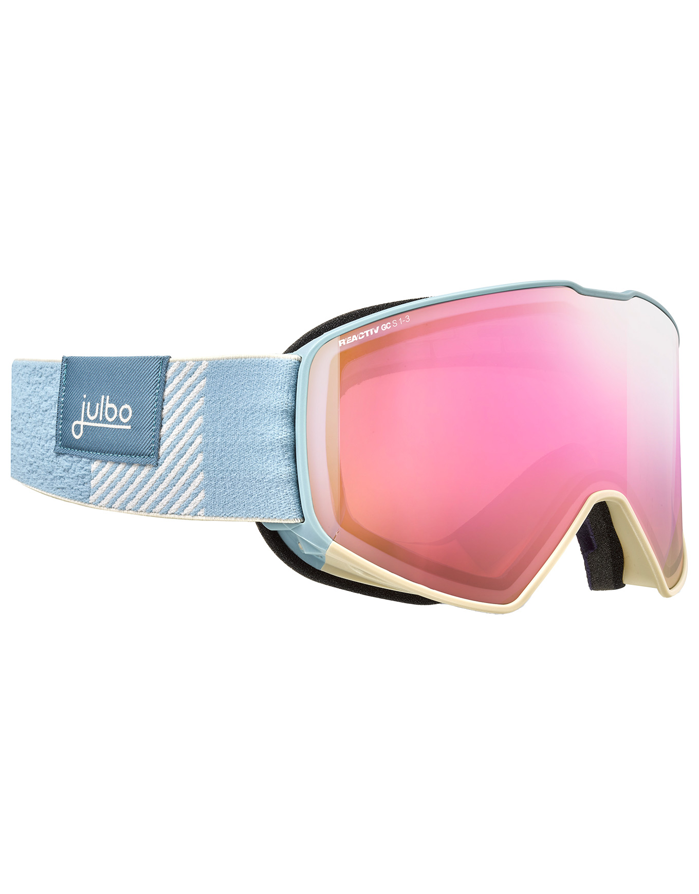 Masque de ski photochromique - Cyrius-X Reactiv 1-3 GC Blue/Beige en Silicone - Bleu