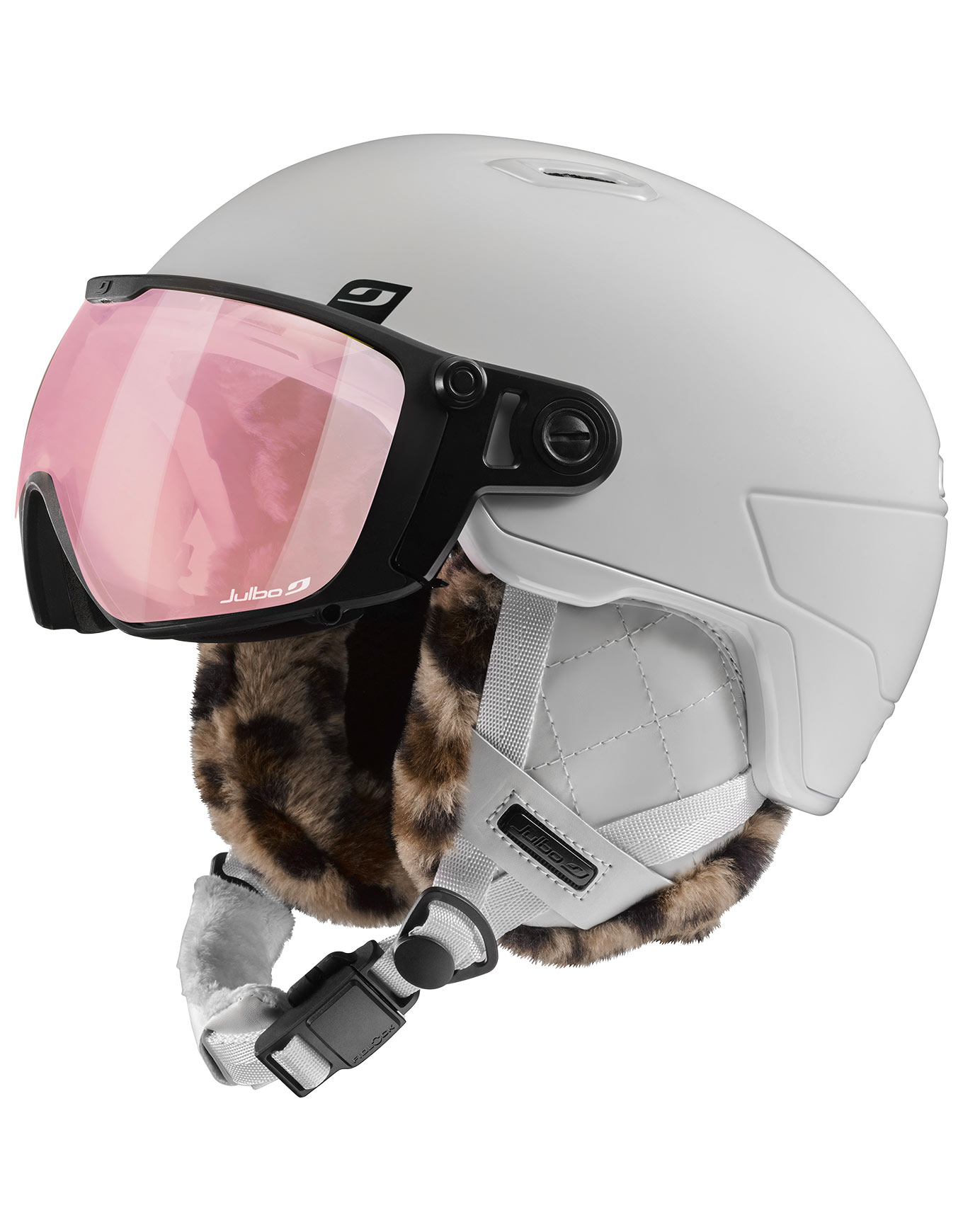Casque de ski/snowboard à visière - Globe Evo Reactiv 1-3 HC White - Taille 54-58 cm - Blanc