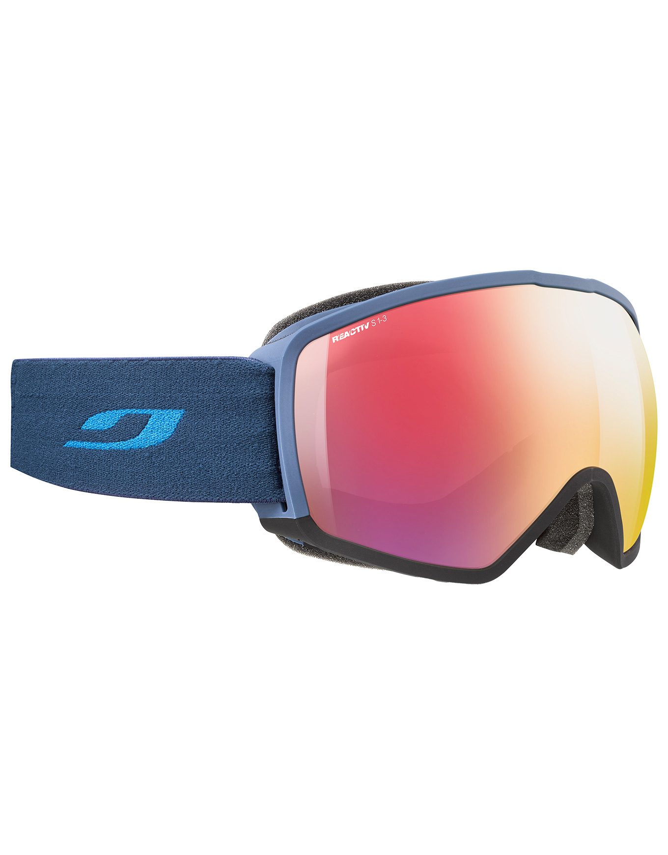 Masque de ski photochromique - Hit Otg Reactiv 1-3 HC Blue/Black en Silicone - Bleu
