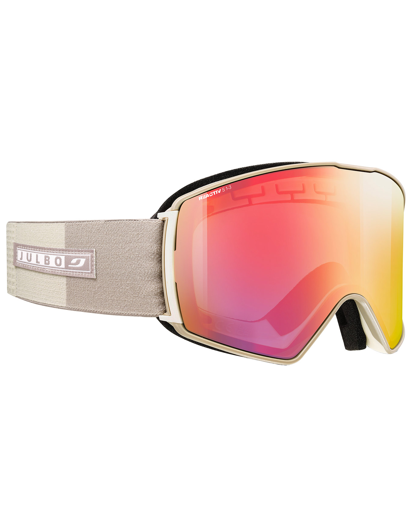 Masque de ski photochromique - Launcher Reactiv 1-3 HC Beige/Brown en Silicone