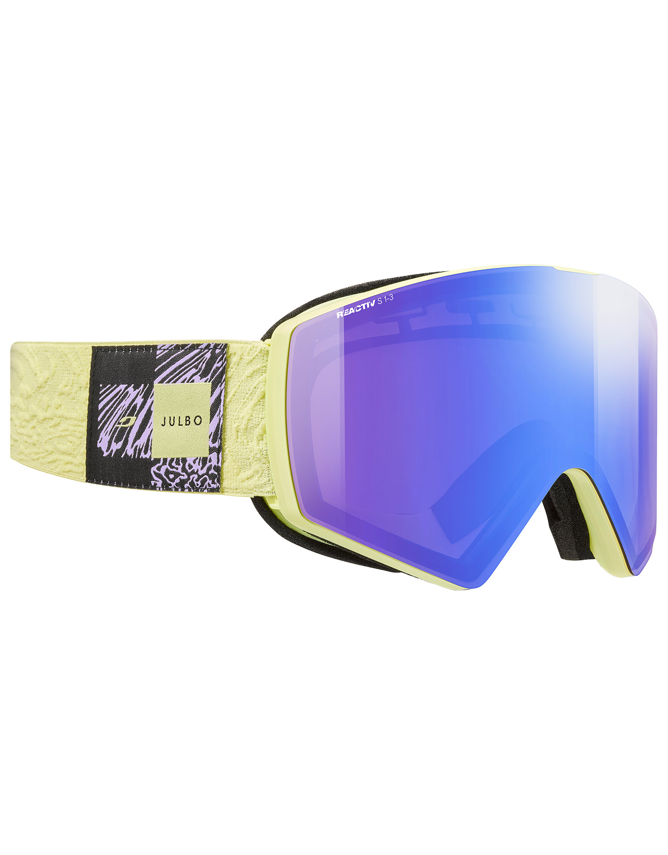 Masque de ski photochromique - Razor Edge Reactiv 1-3 HC Yellow/Black en Silicone - Jaune
