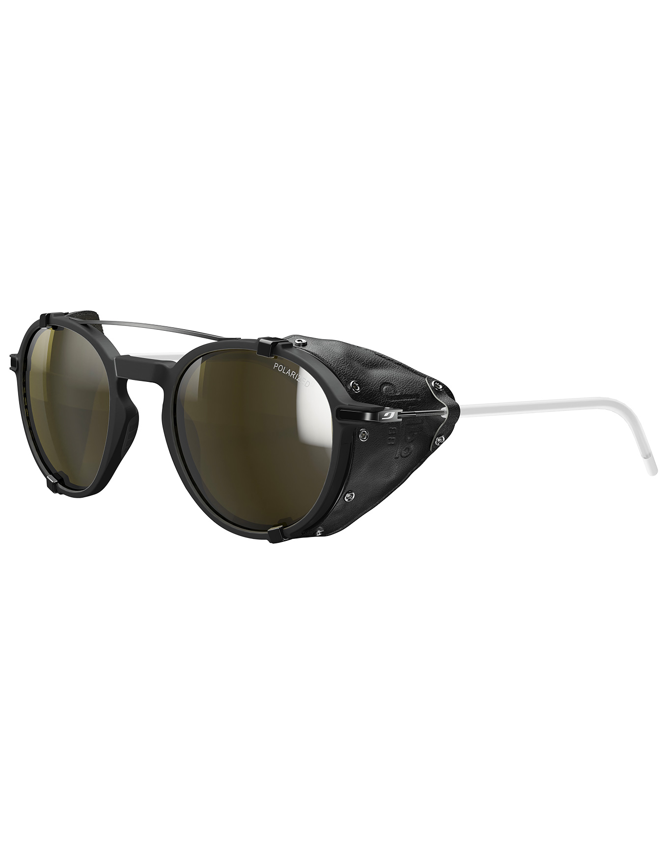 Sonnenbrille Legacy Noir/Blanc/Noir SP 4 aus Leder schwarz