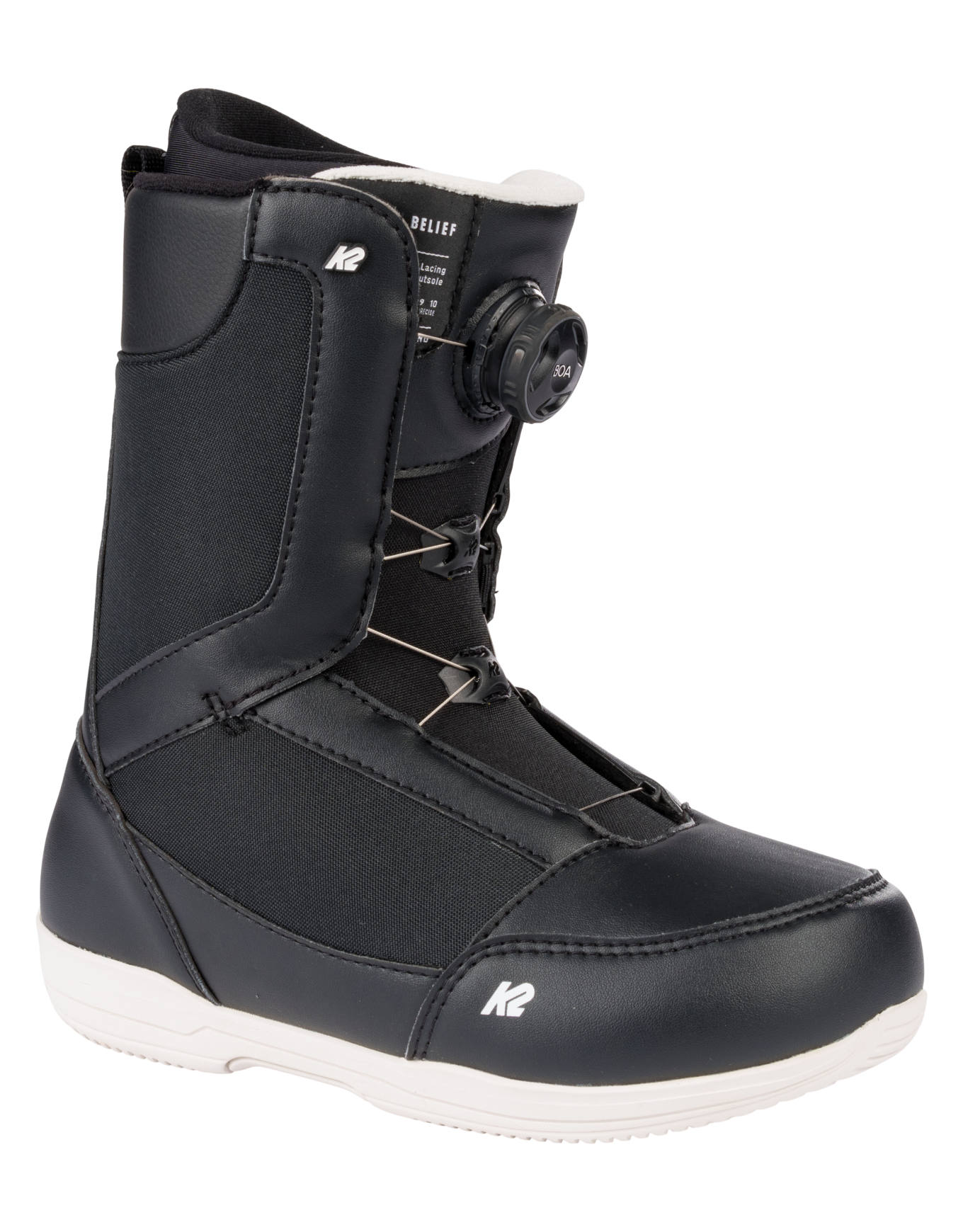 All-Mountain Snowboard Boots Belief Black für Damen aus Wolle Größe 39,5 schwarz