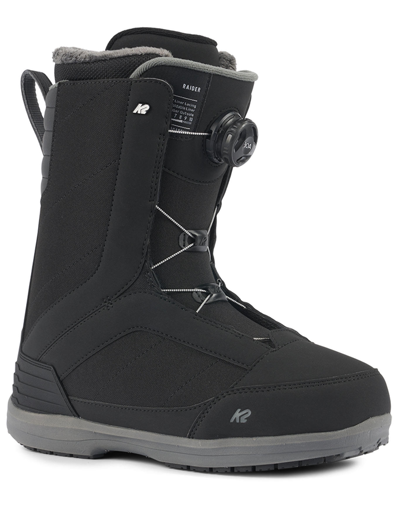 All-Mountain Snowboard-Boots Raider Black für Herren aus Wolle Größe 45 schwarz