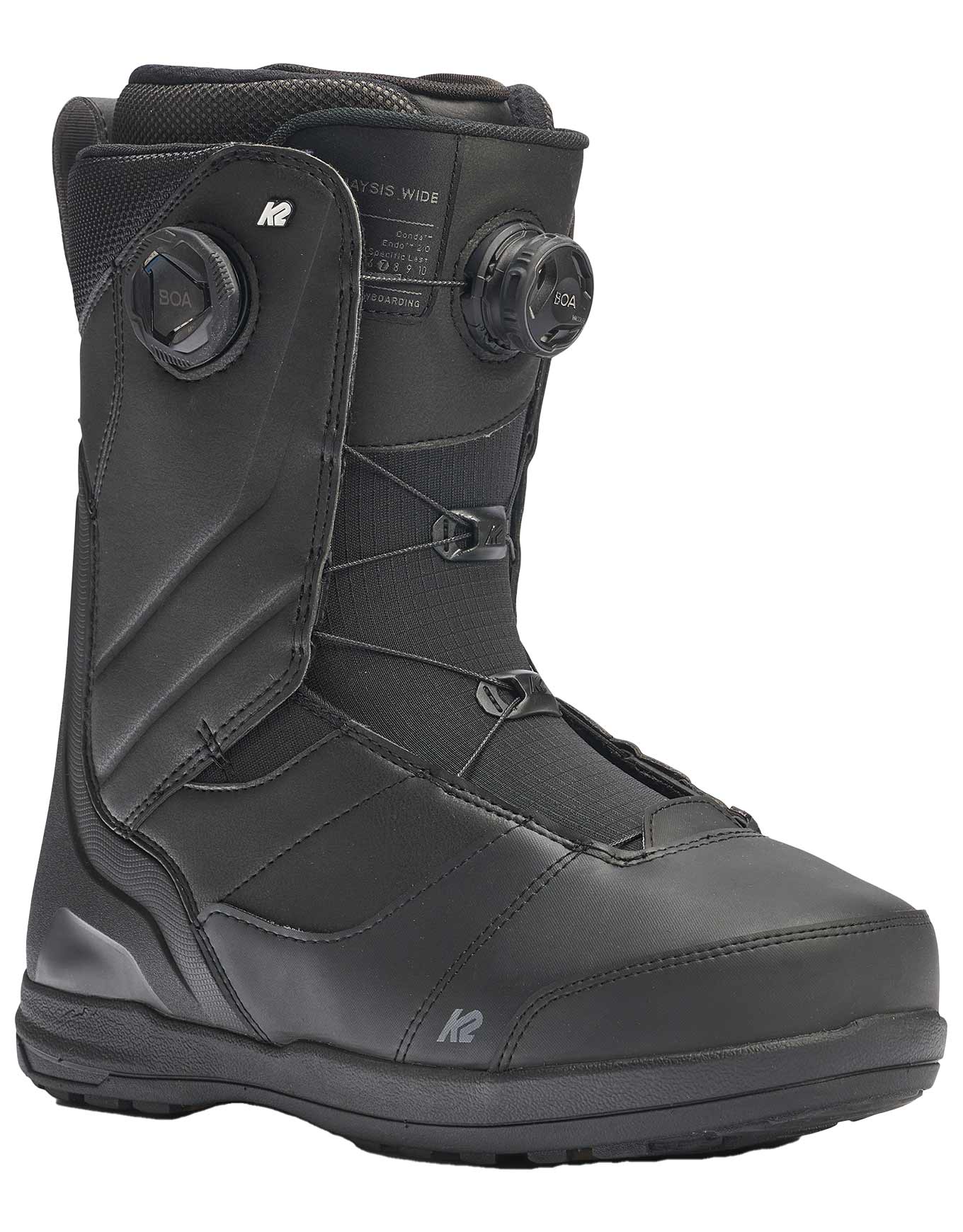 All-Mountain Freeride Snowboard Boots Maysis Wide Black für Herren Größe 48 schwarz
