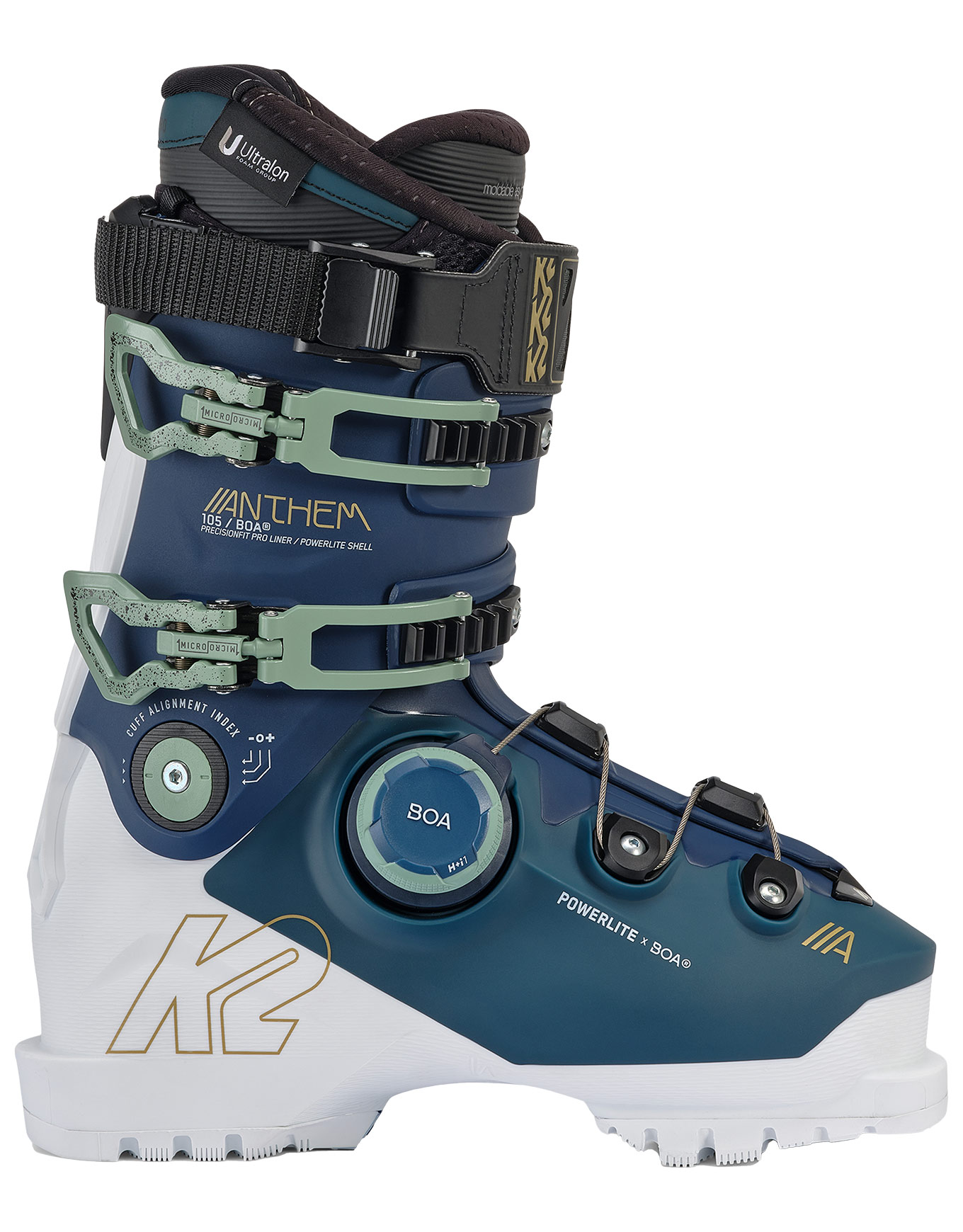 Ski Bergsteigen Schuhe Anthem 105 Boa für Damen Größe 39 Blau