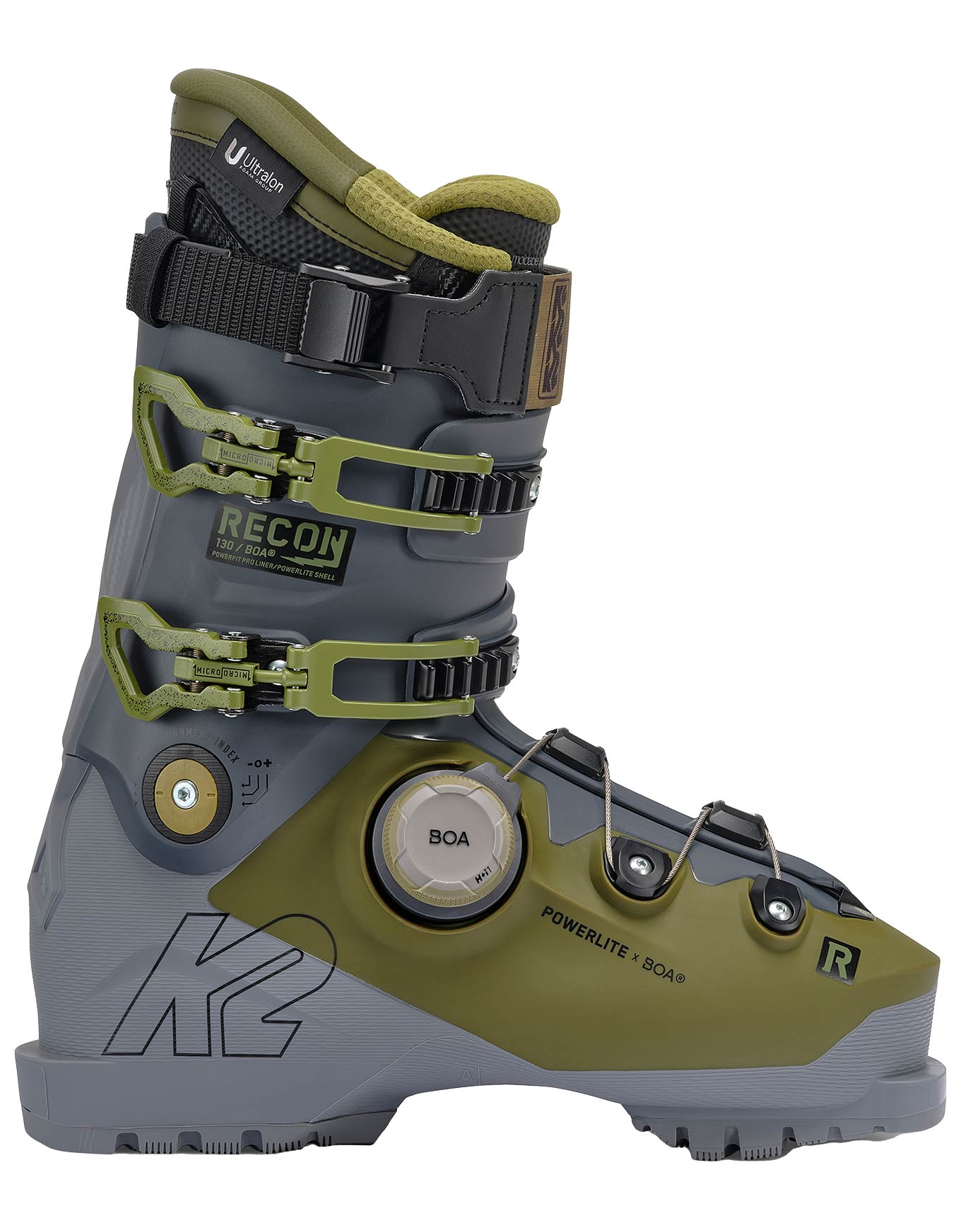 Chaussures de ski alpin - Recon 130 Boa - Taille 45,5 - Vert