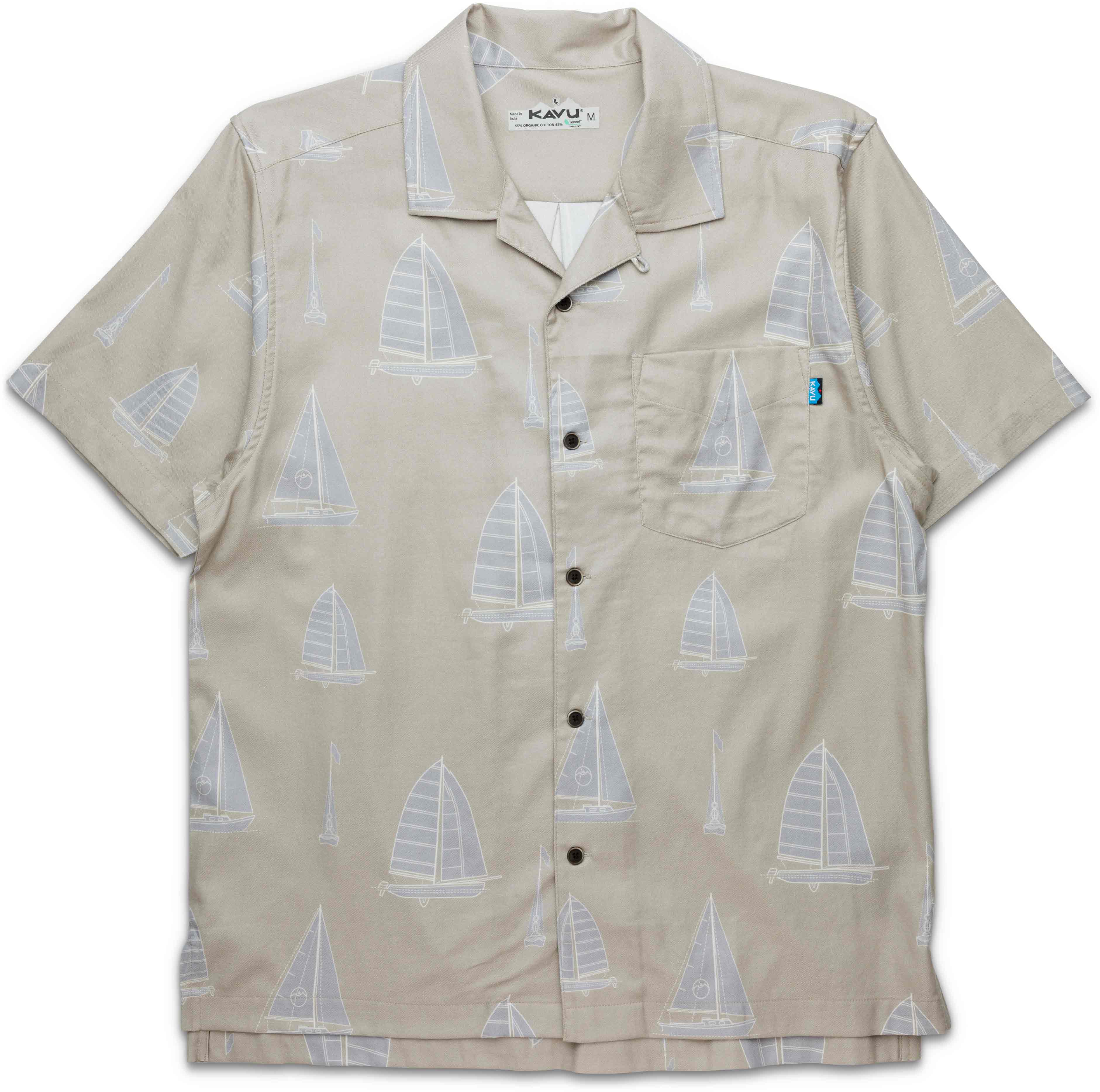 Chemise en coton biologique - Bainbridge Shirt M Set Sail en Coton - Taille L - Beige