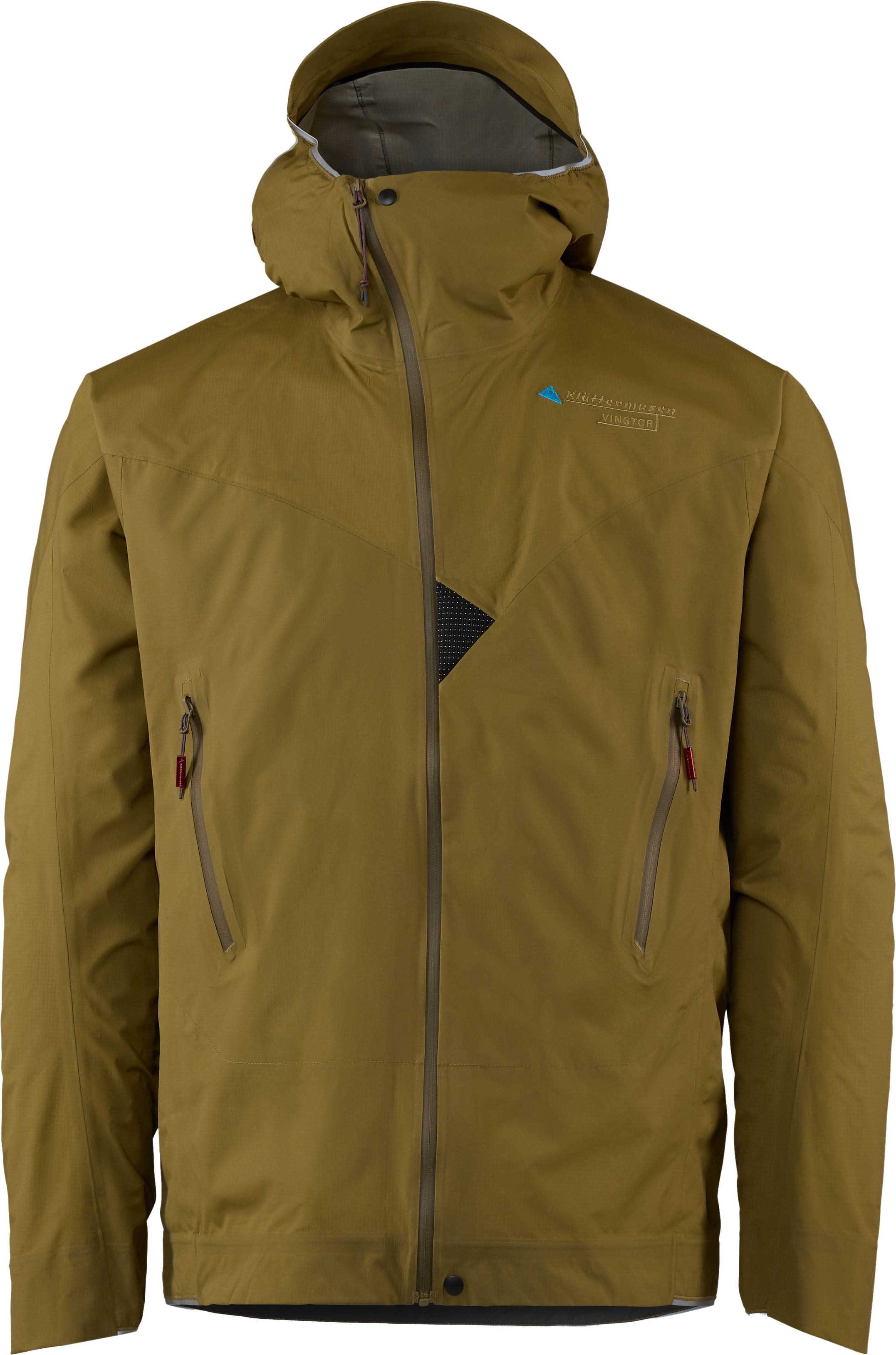 Klattermusen - Veste imperméable pour randonnée - Vingtor Hood Jacket M's Olive - Taille L - Vert