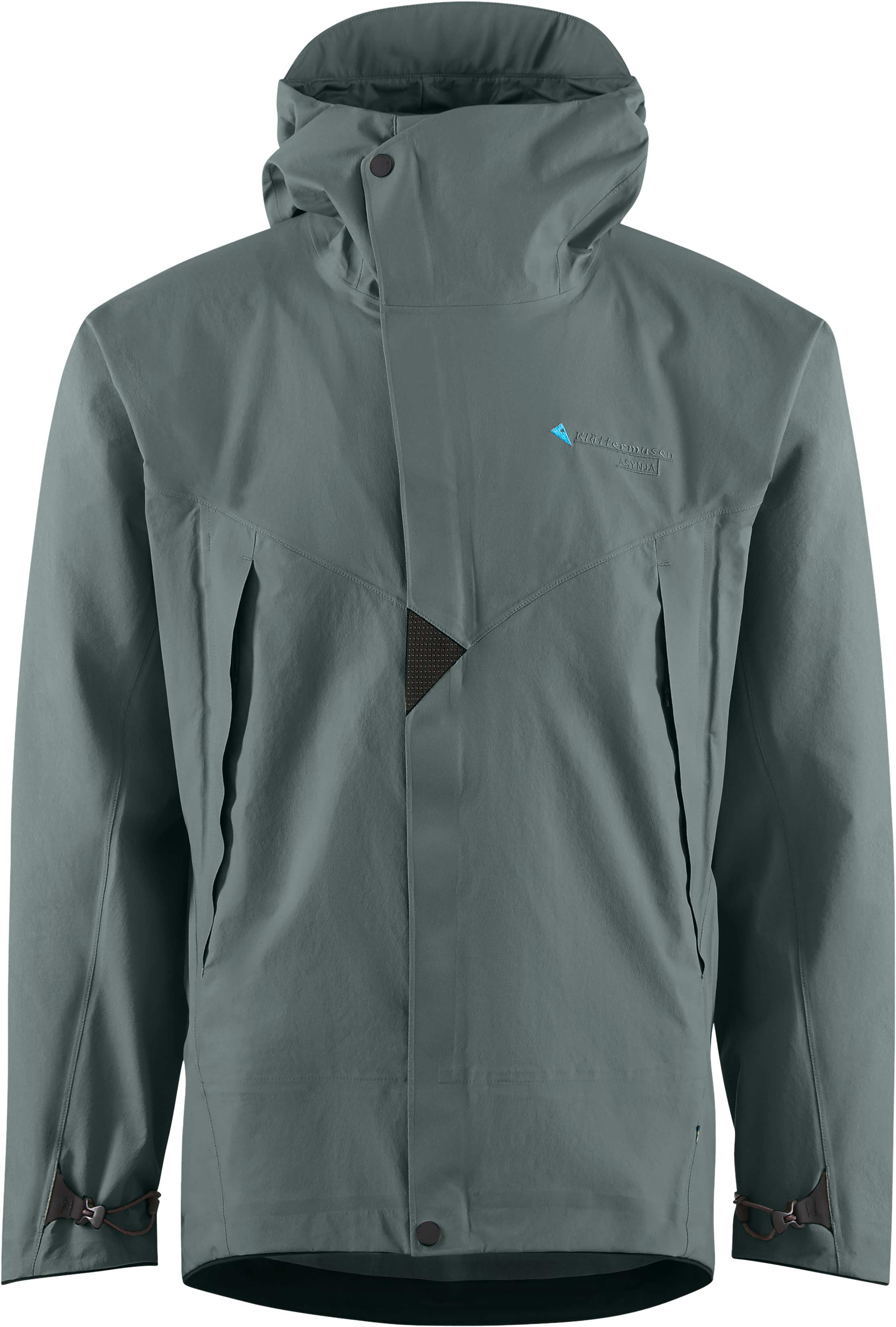 Klattermusen - Veste imperméable et coupe-vent randonnée - Asynja Jacket M's Teal Grey - Taille L - Gris