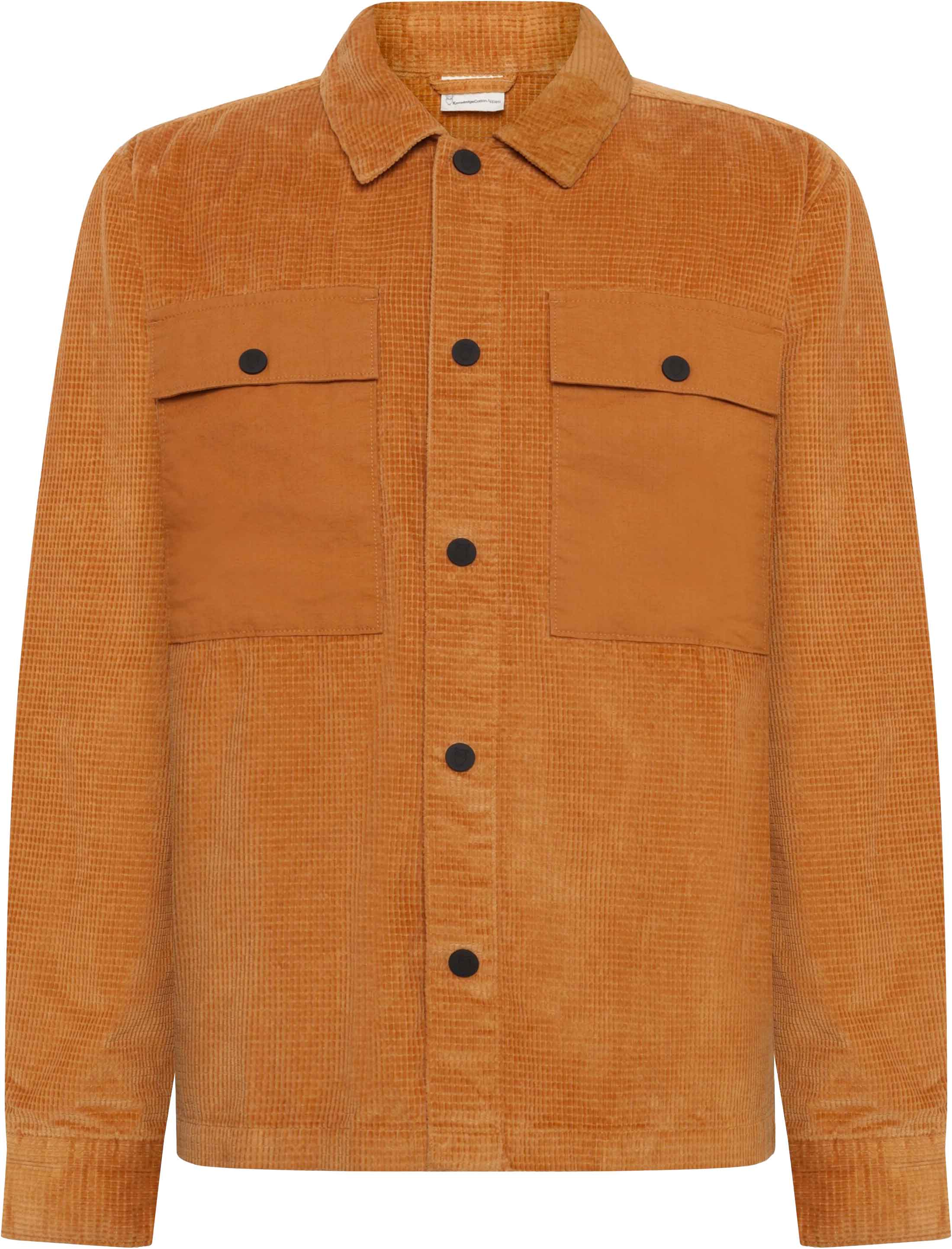 Sur-chemise en velours côtelé - Organic Cotton Corduroy Overshirt Apple Cinnamon - Taille M - Orange