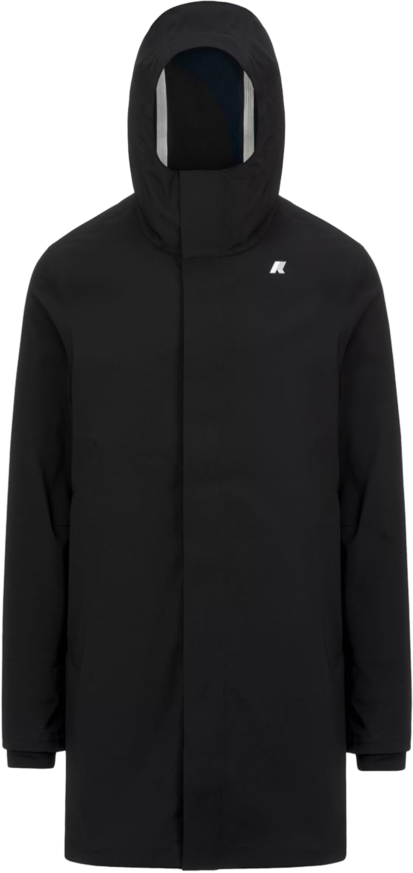 Parka longue et doublée - Thomas Bonded Black Blue Depht - Taille XL - Noir