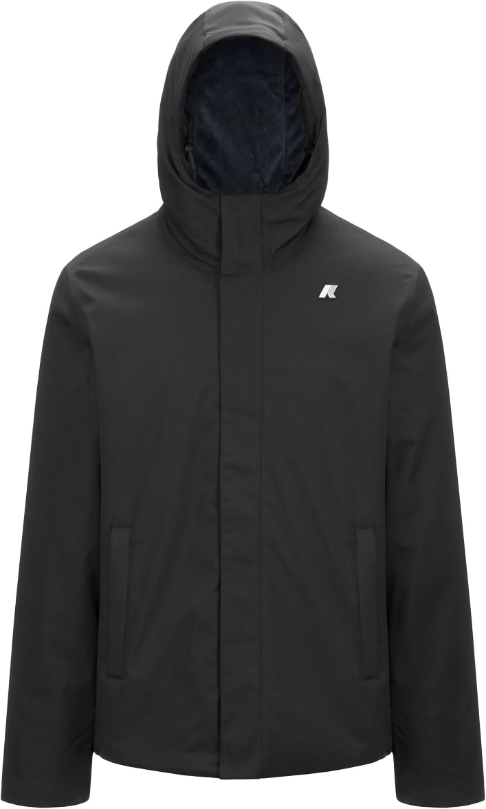 Veste en twill imperméable et coupe-vent - Jacko Twill Marmotta Black Pure Blue A - Taille XL - Noir