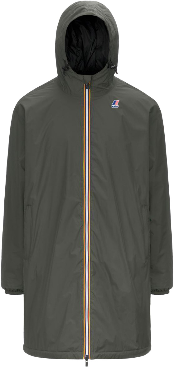 Veste longue coupe-vent imperméable et compactable - Le Vrai 4.0 Eiffel East Warm Green Blackish - Taille S - Vert