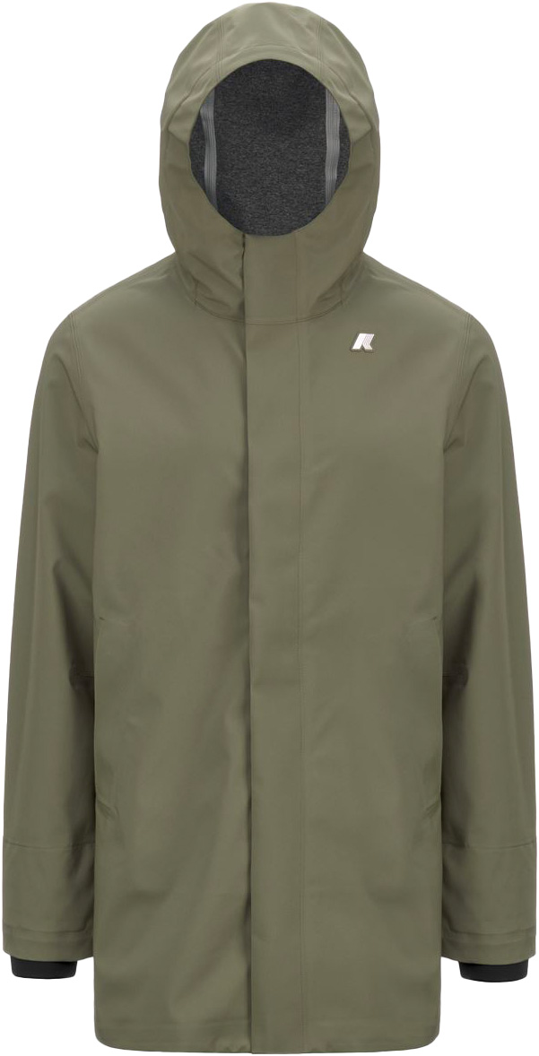 Parka imperméable et isolante - Tommy Bonded Jersey Green Lichen - Taille M - Kaki