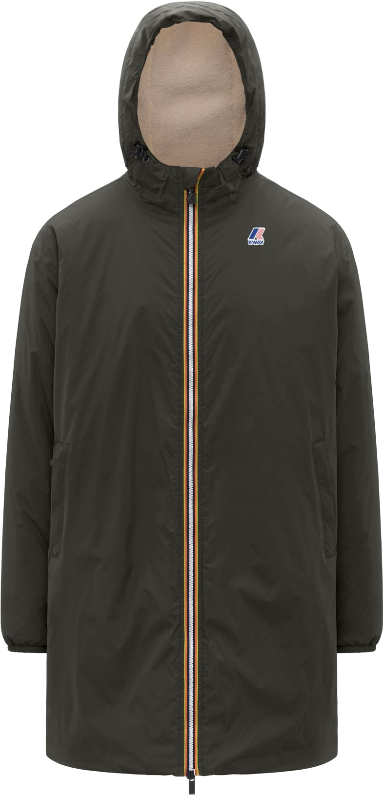 Veste longue isolée et imperméable - Le Vrai 4.0 Eiffel East Orsetto Green Blackish en Nylon - Taille L - Vert