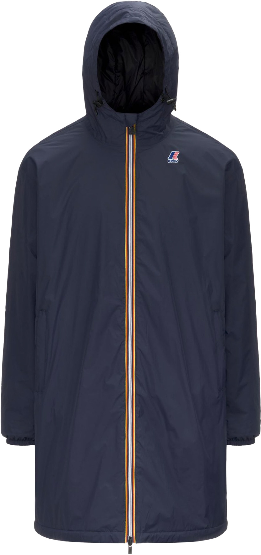 Veste longue coupe-vent imperméable et compactable - Le Vrai 4.0 Eiffel East Warm Blue Depth - Taille S - Navy