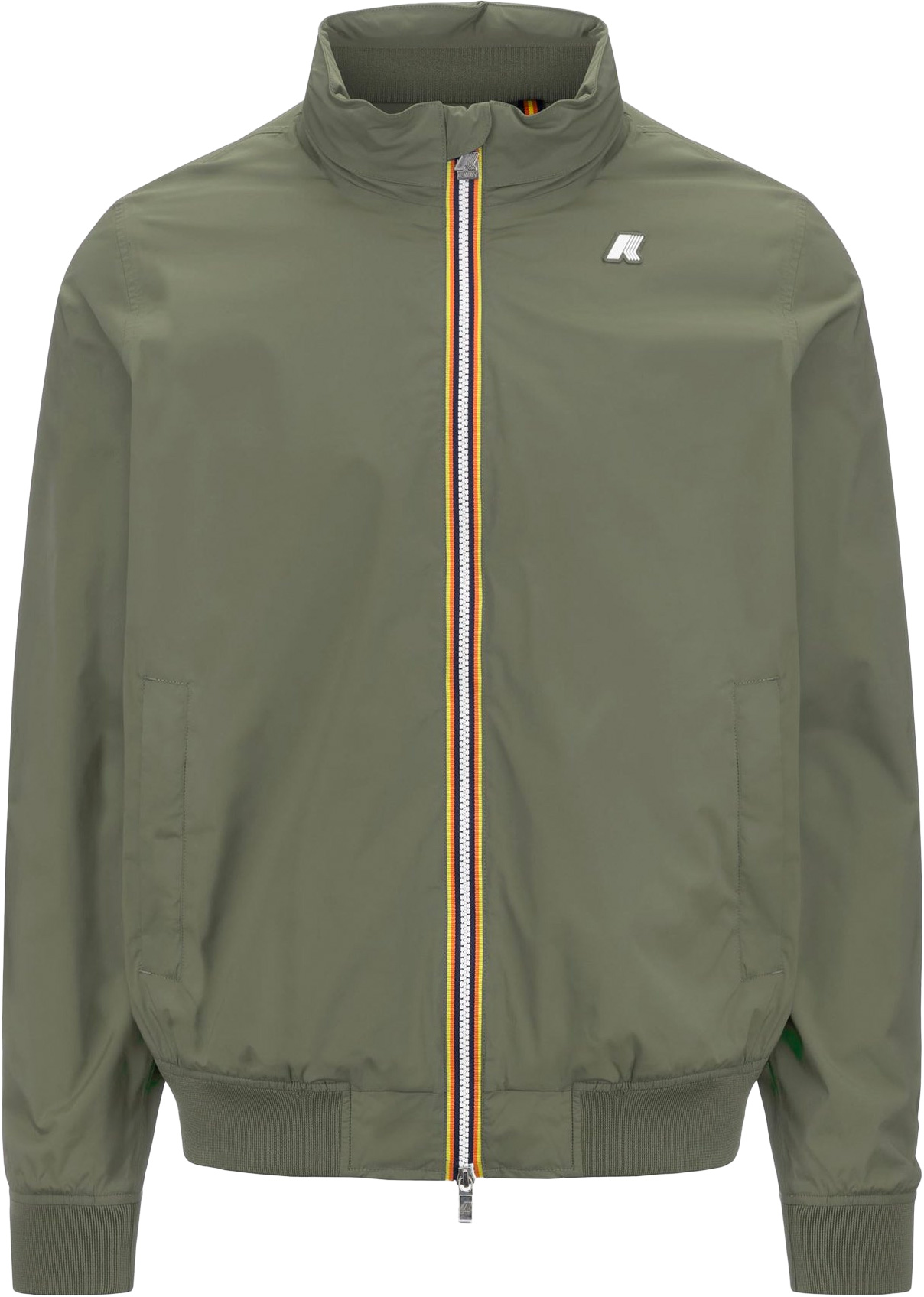 Blouson stretch imperméable et coupe-vent - Amaury Stretch Nylon Jersey Green Lichen - Taille M - Kaki