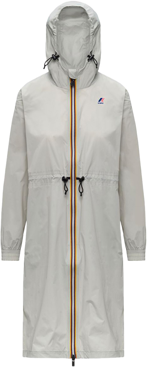 Veste de pluie mi-longue imperméable et coupe-vent - Le Vrai 4.0 Delia Beige Lt en Nylon - Taille S