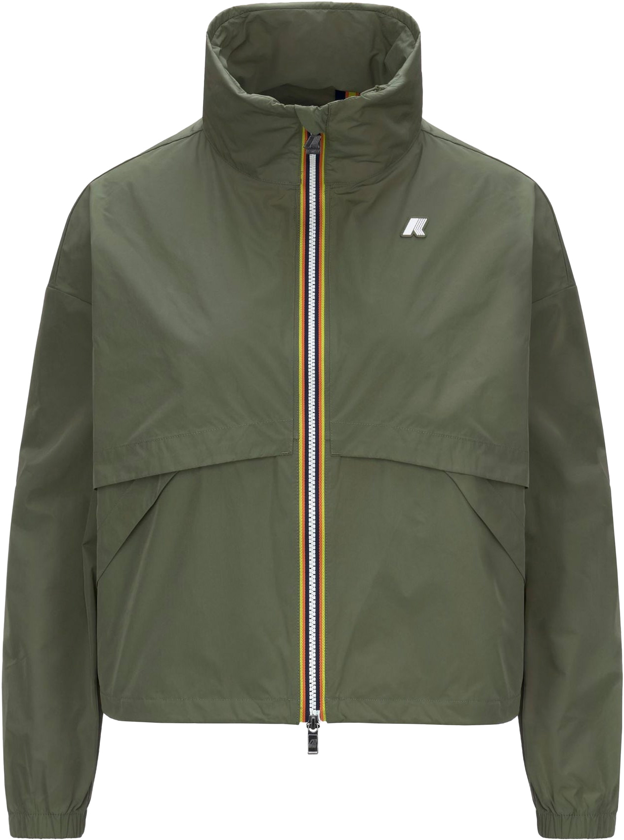 Veste courte déperlante et coupe-vent - Aubette Memory Touch Green Lichen - Taille M - Kaki
