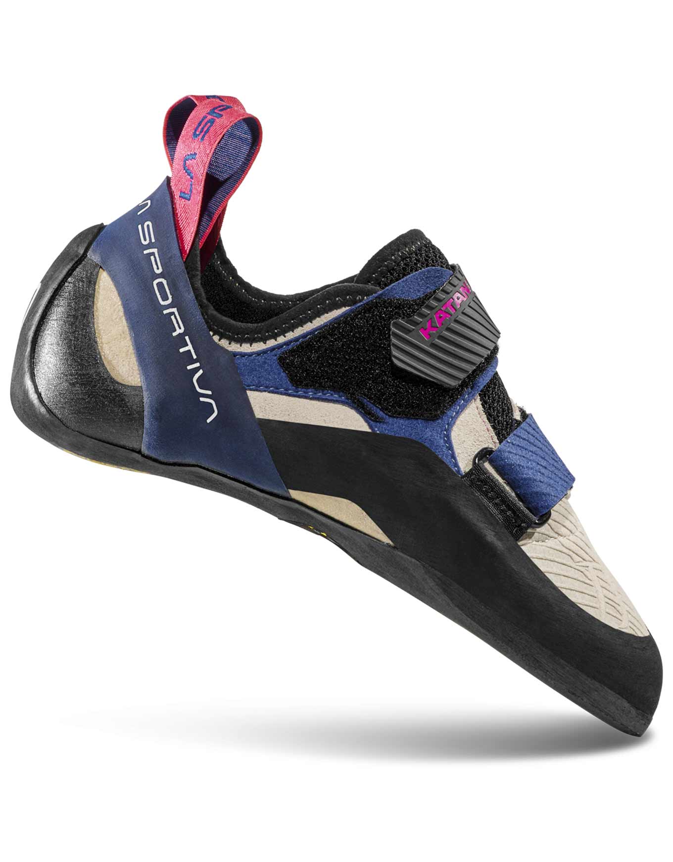 Chaussons d'escalade - Katana Woman White/Storm Blue en Cuir - Taille 36 - Blanc